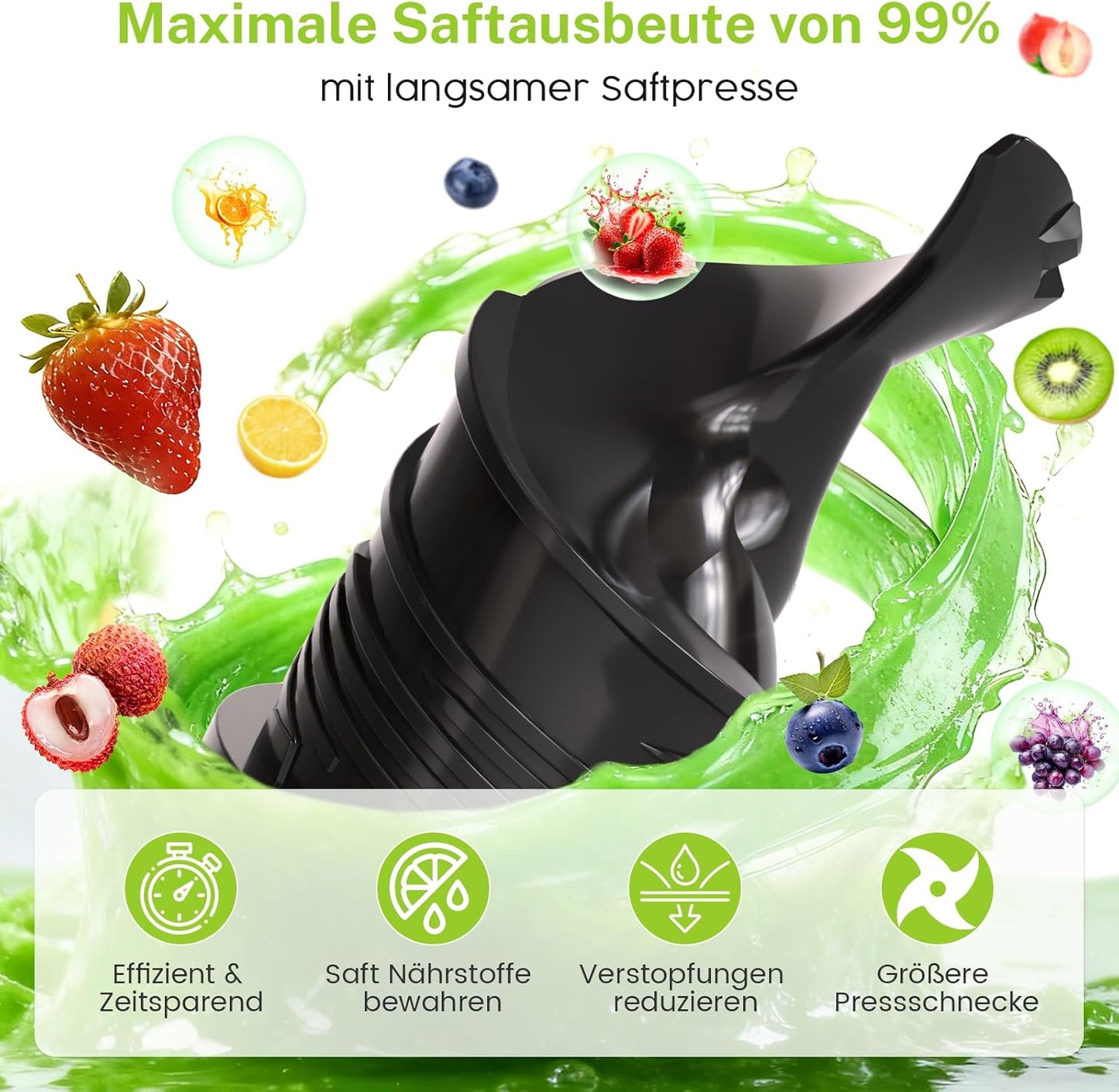Slow Juicer, Edelstahl