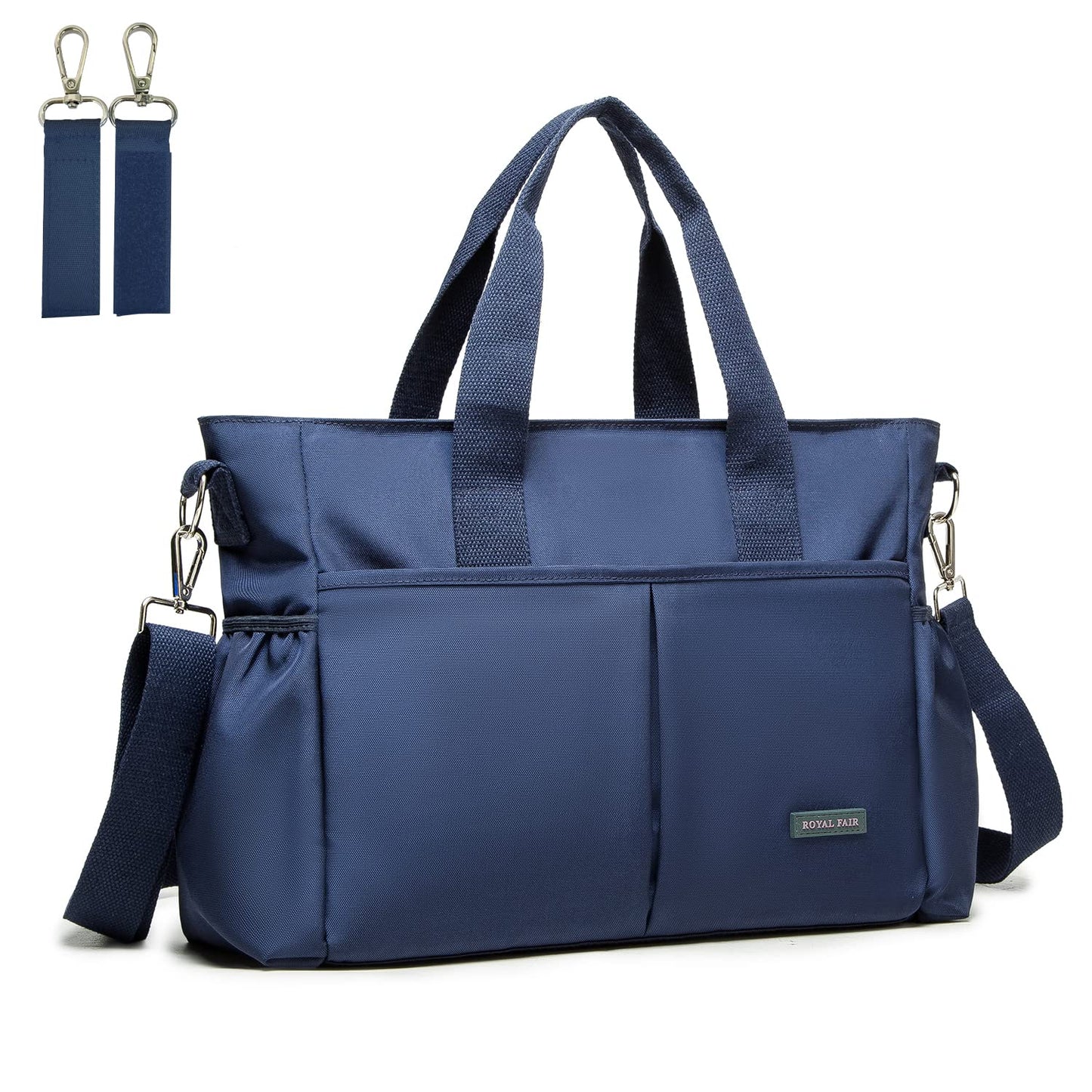 Baby Wickeltasche für unterwegs mit Isoliertasche, 40 x 28 x 12.8 CM Navy Blau