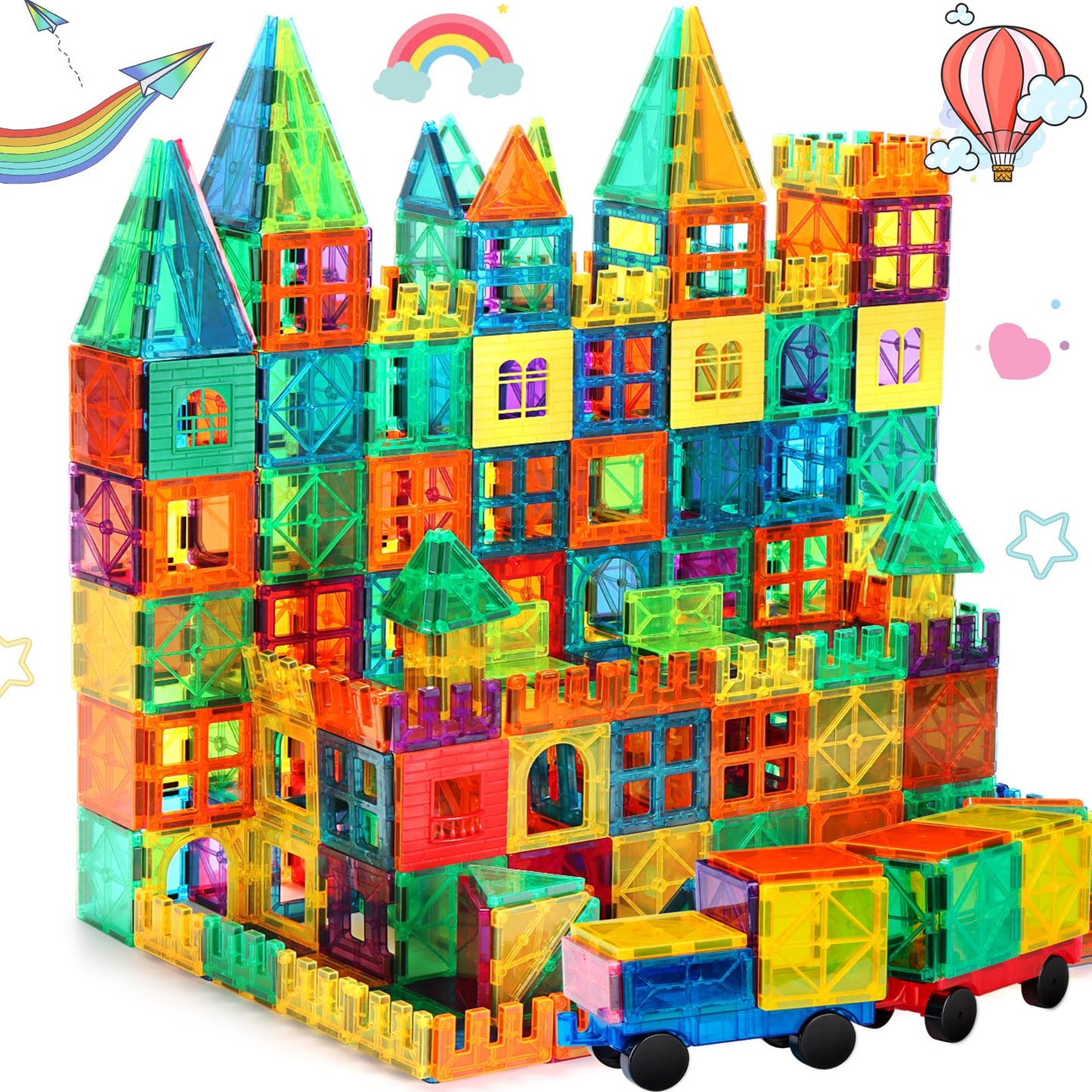 100-teiliges Magnetbausteine-Set, 100-tlg
