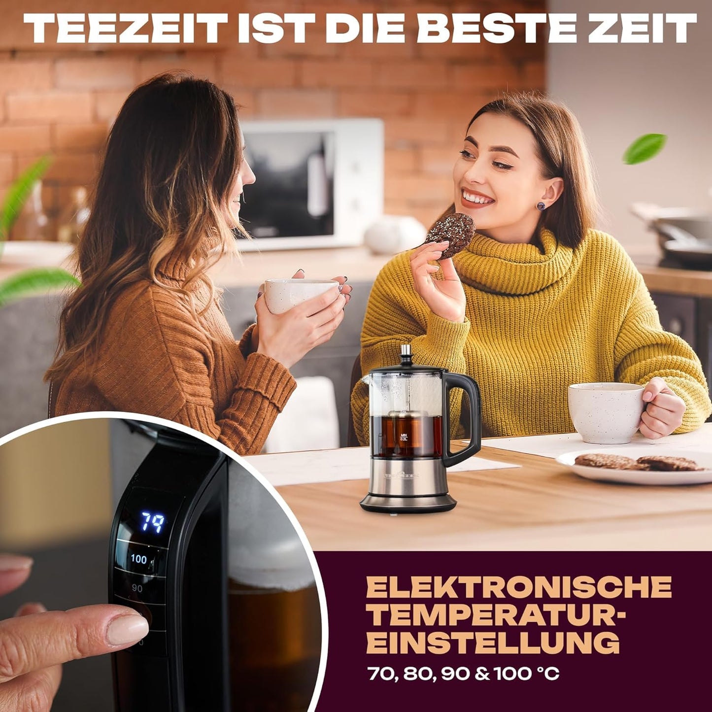 2in1 Wasserkocher & Teekocher PC TK 1166 mit Filter