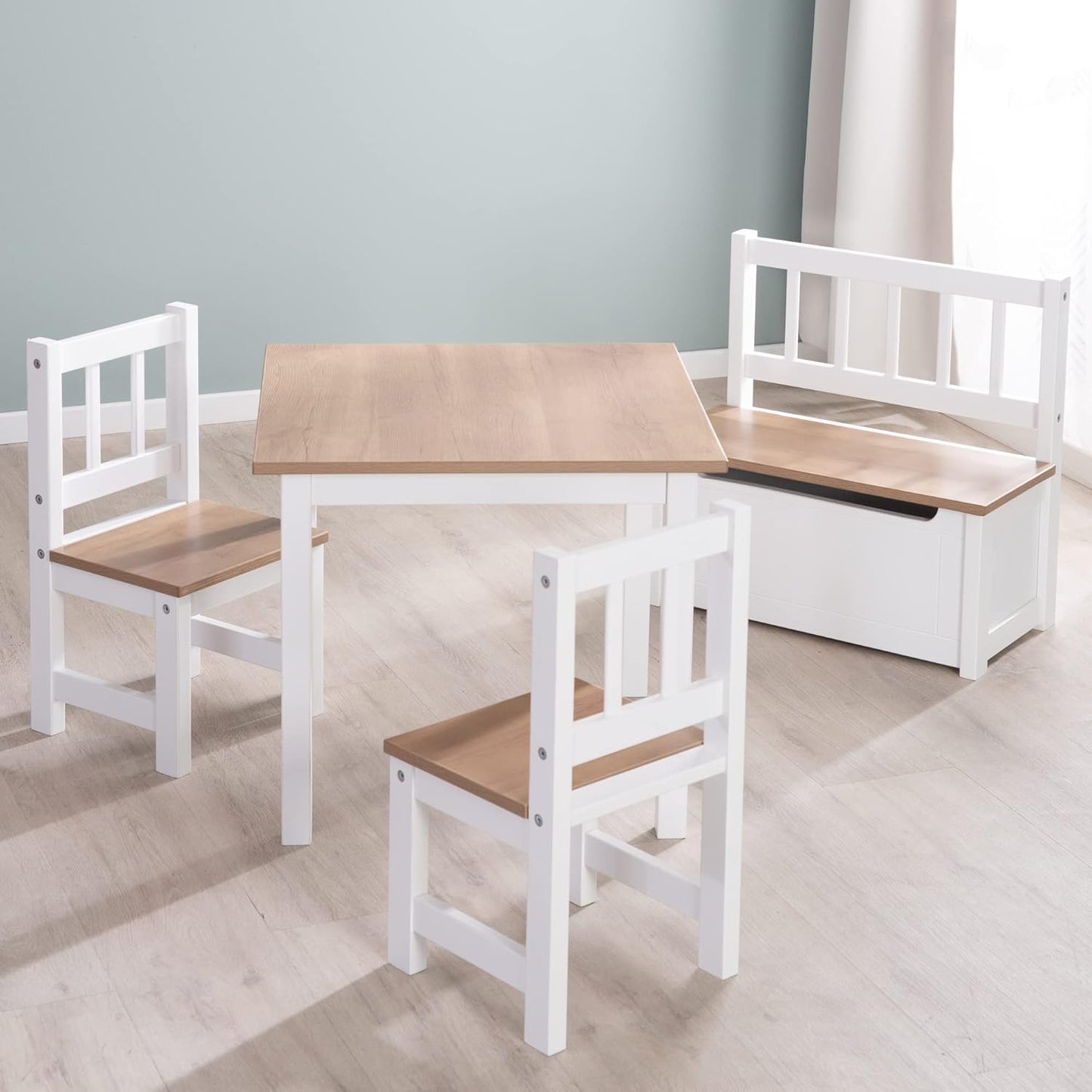 Kindersitzgruppe Woody, Weiß