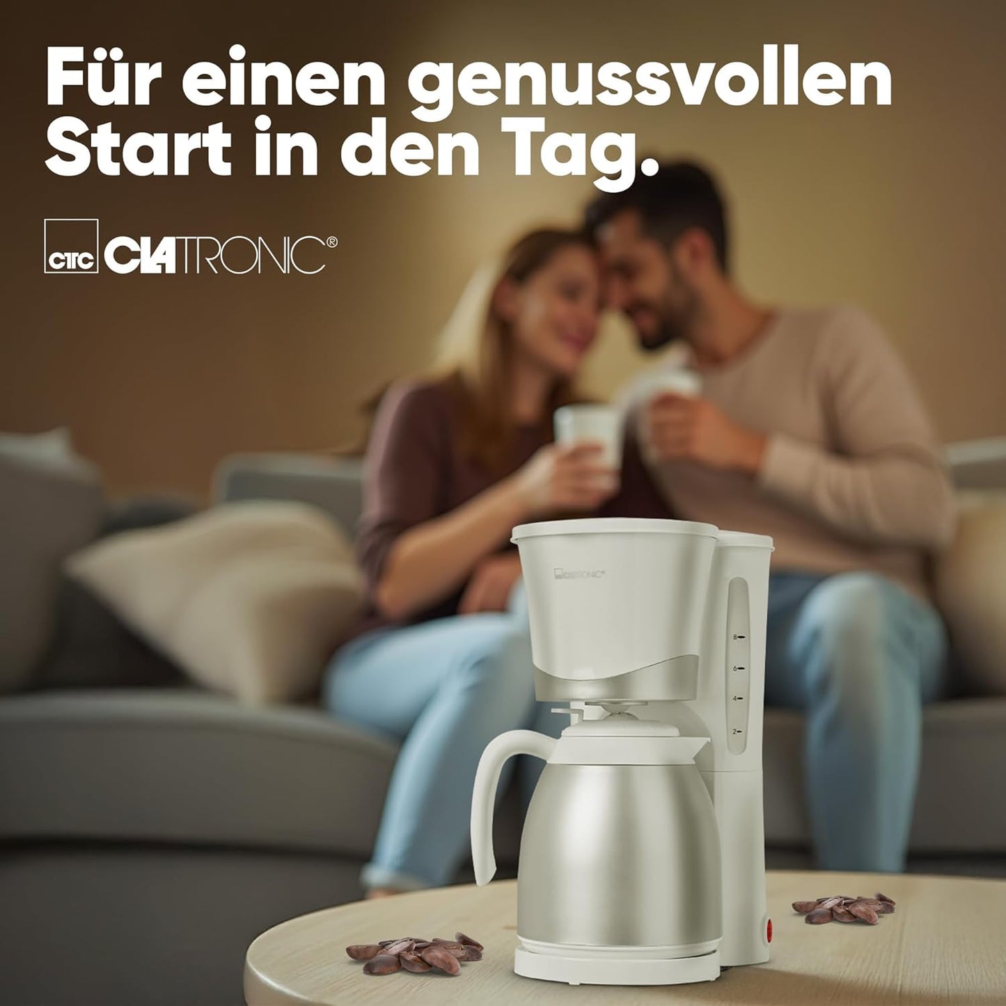 KA 3327 Filterkaffeemaschine mit Thermoskanne, Weiss