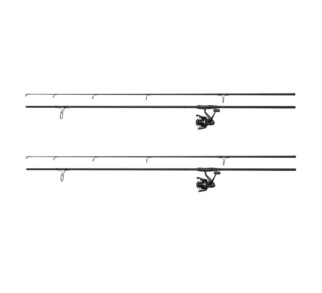2 Stück Karpfencombos Carp mit Angelrolle
