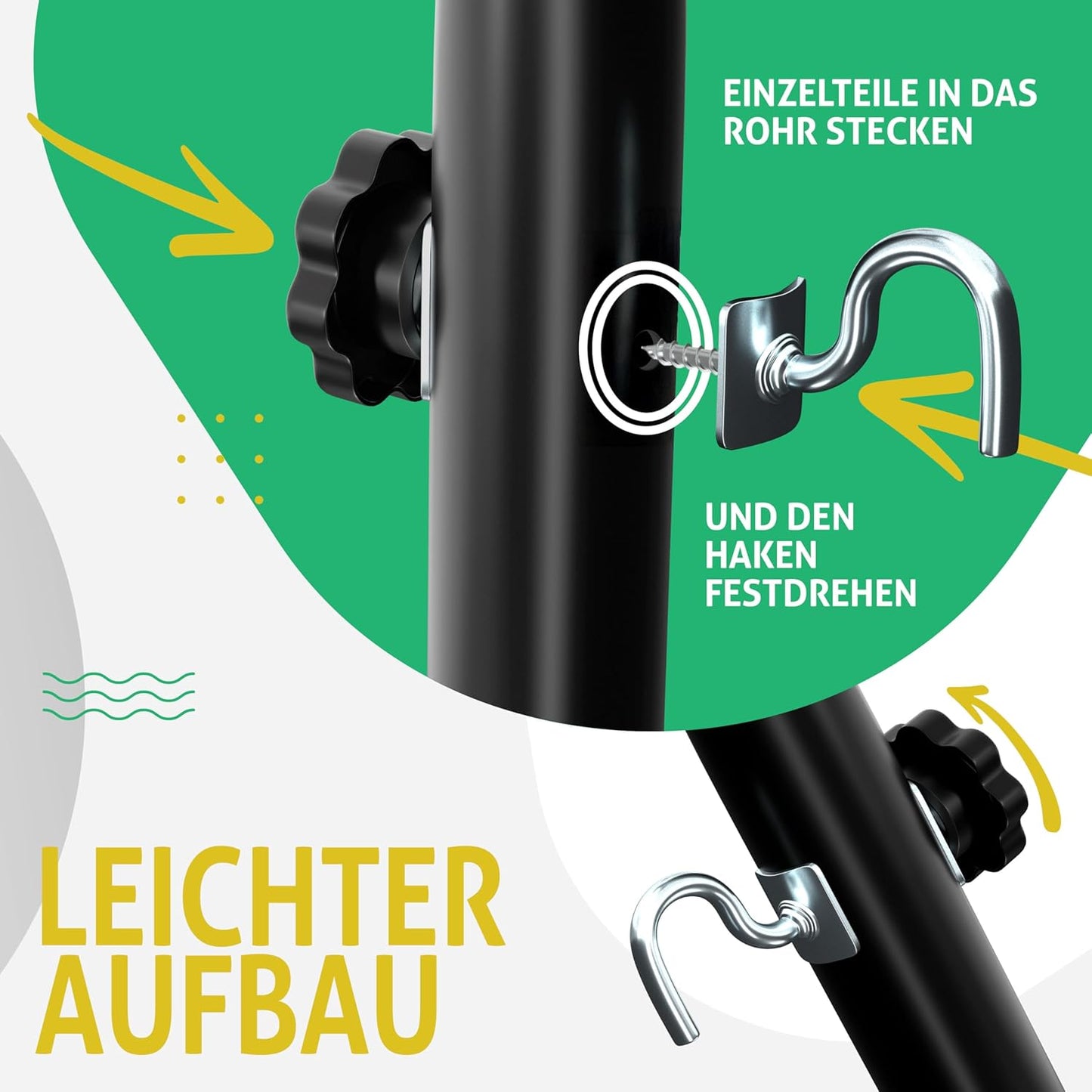 Hängematte Lake mit Gestell für 2 Personen, Anthrazit