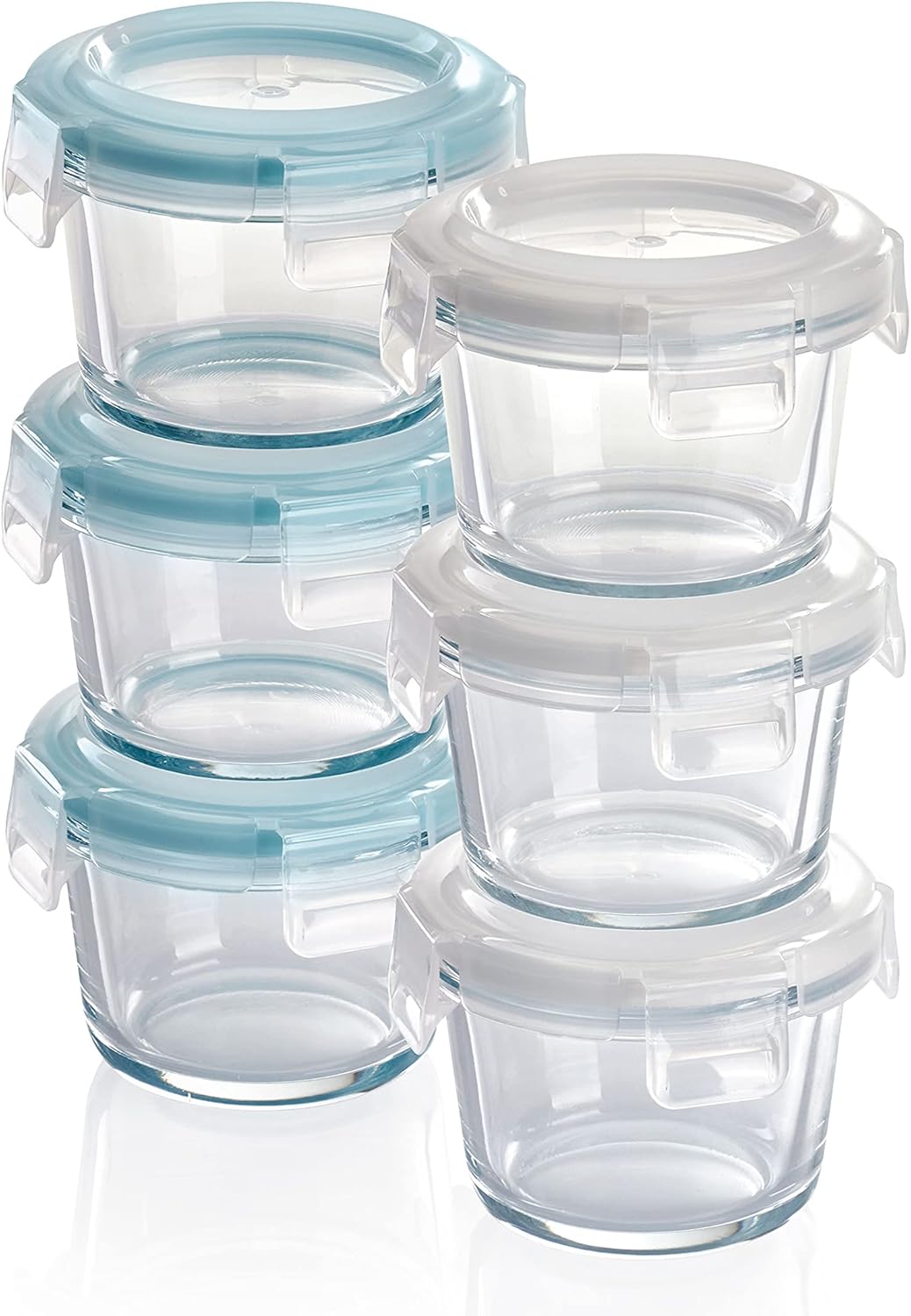 Mini Frischhaltedosen-Set, 6 x 130 ml - Rund