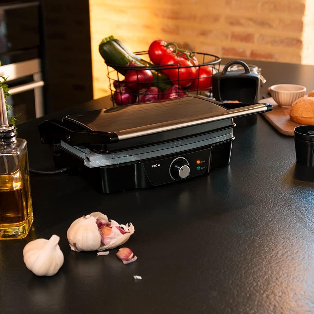 Rock'nGrill - Elektrogrill, 1500 W|Grill und Grillplatte
