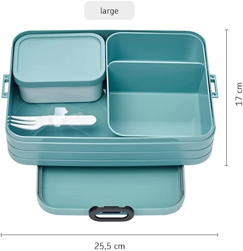 Brotdose mit Bento Box für Snacks und Reste, Vivid Green Groß