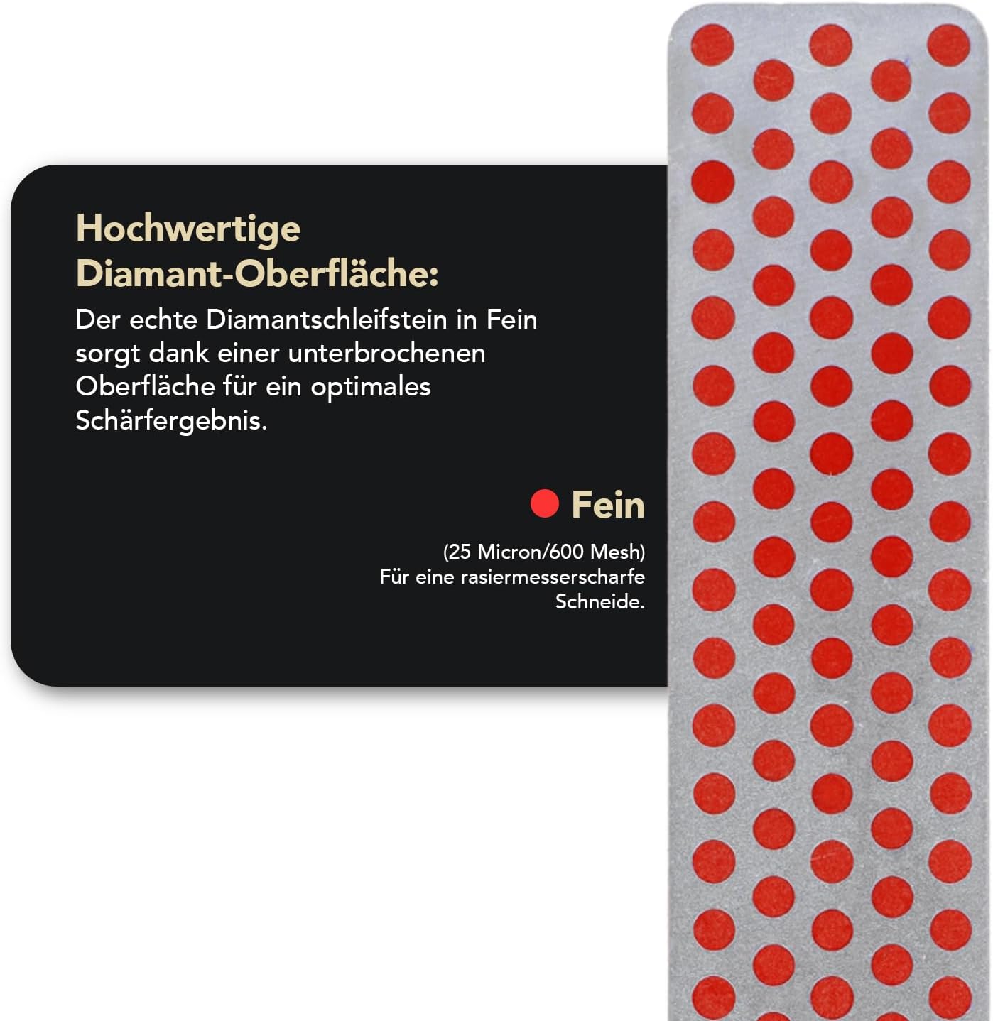 Diamant Mini-Schleifstein, Diamant-Schleifstein 10 cm (4 Zoll) - Zu verwenden mit dem Schleifsystem Aligner - feine Körnung