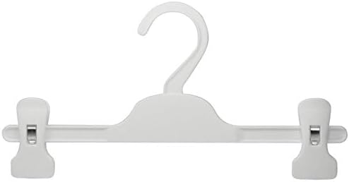 20er-Set Kleiderbügel mit Clips für Babykleidung, M Weiß