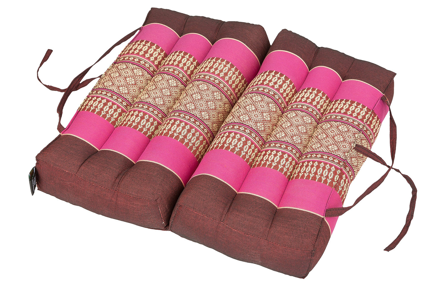 Faltbares Sitzkissen für Yoga & Meditation, Burgunder-pink