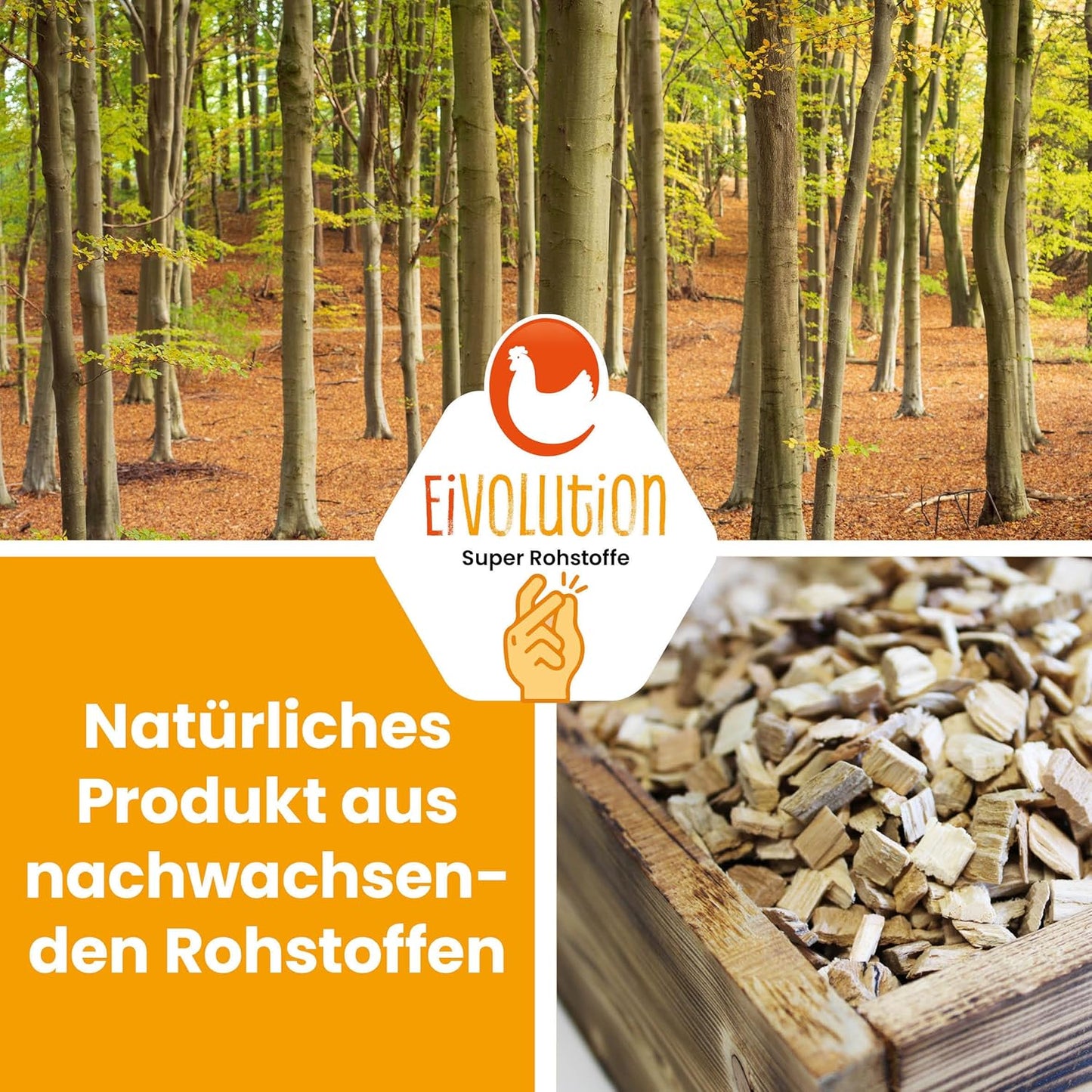 Buchenhack Einstreu, Staubfrei & Natürlich