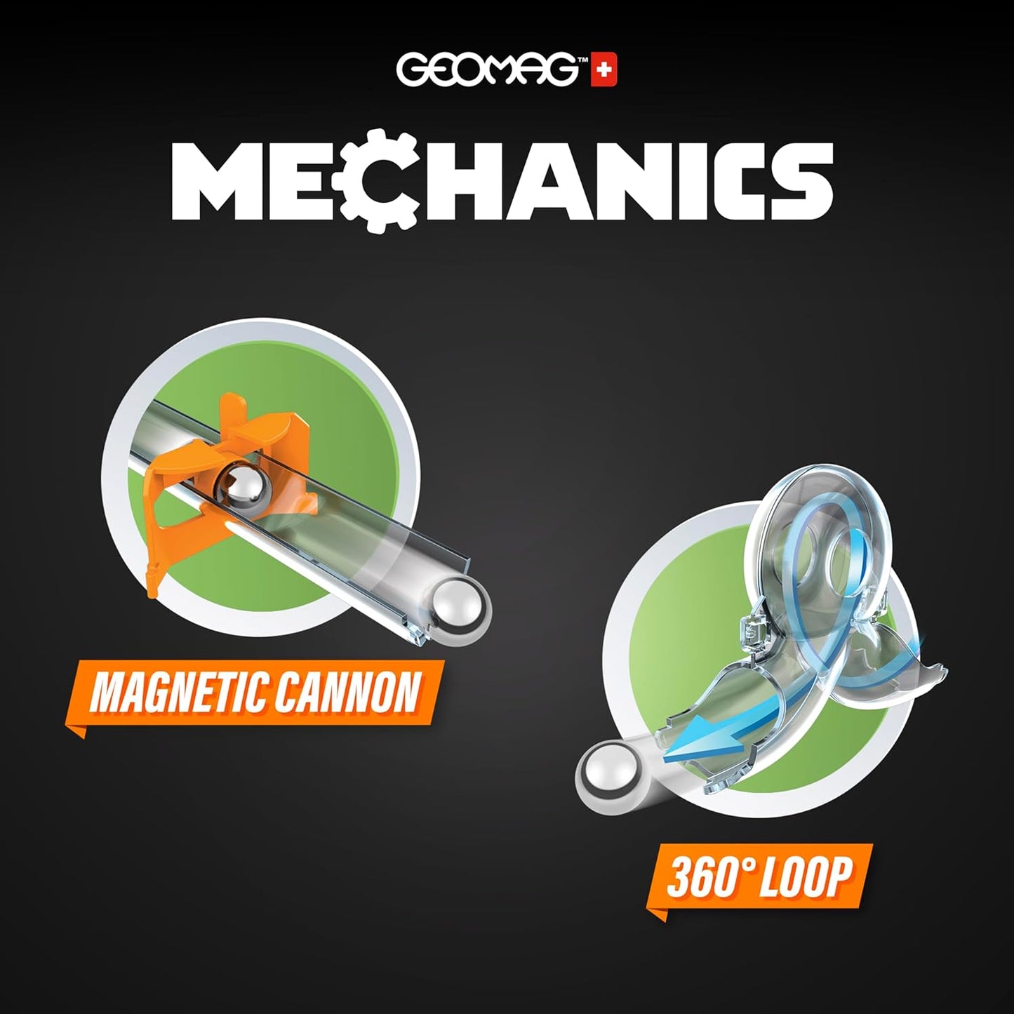 Mechanics Gravity Loops & Turns, 130 Stück Green