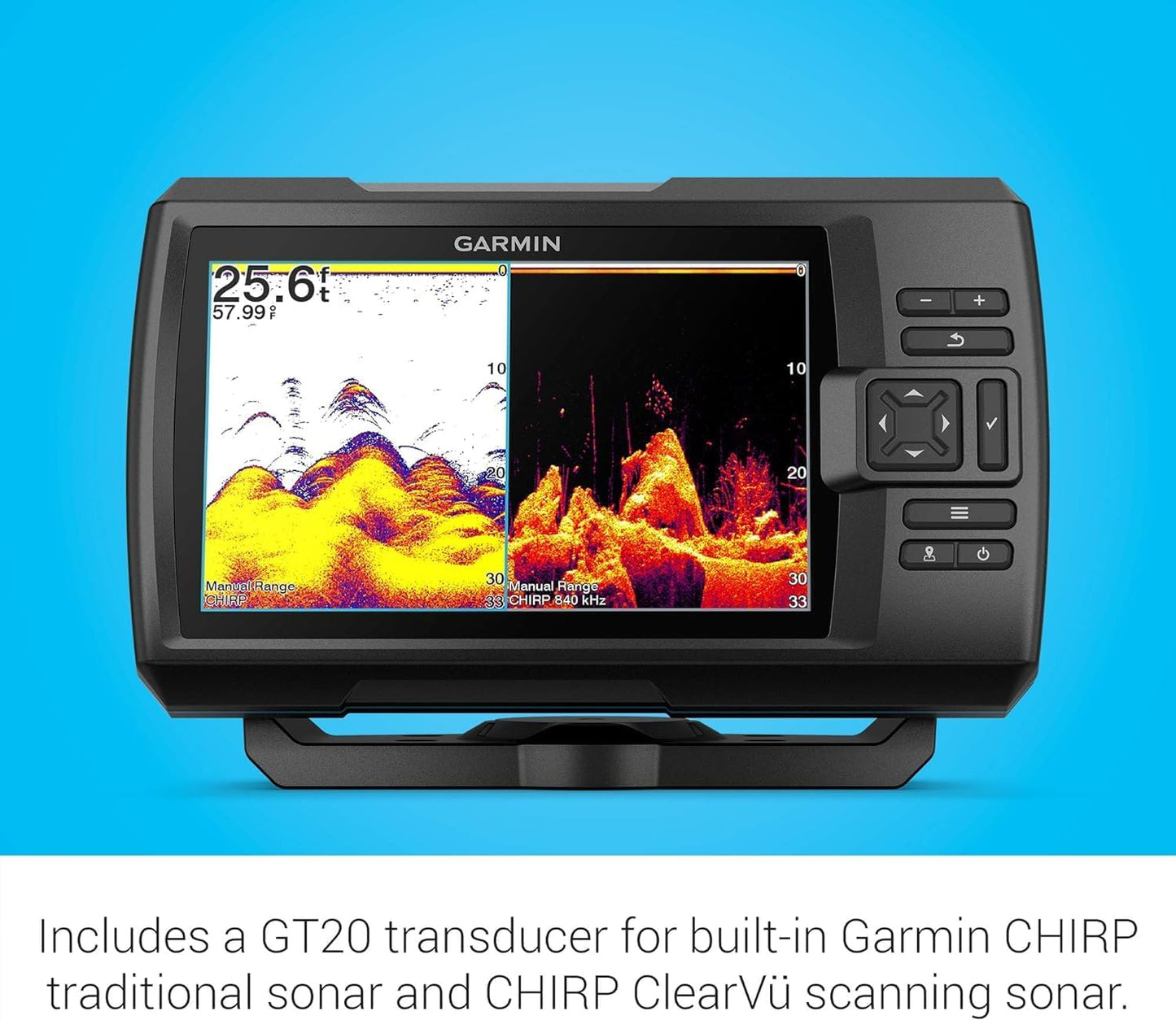 Striker Vivid 7CV Fischfinder mit Sonar-Wandler