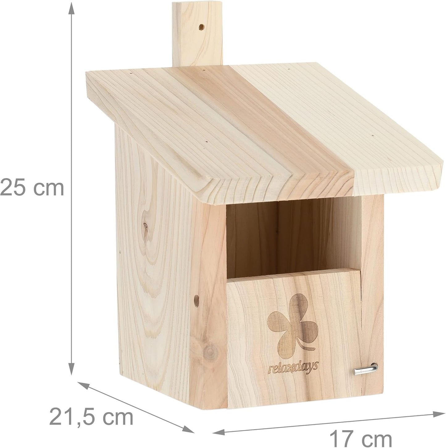Nistkasten, natur 25 x 17 x 21,5 cm