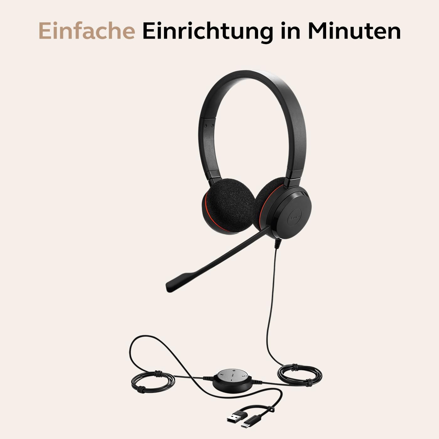 Evolve 20 Stereo Headset für VoIP Softphone