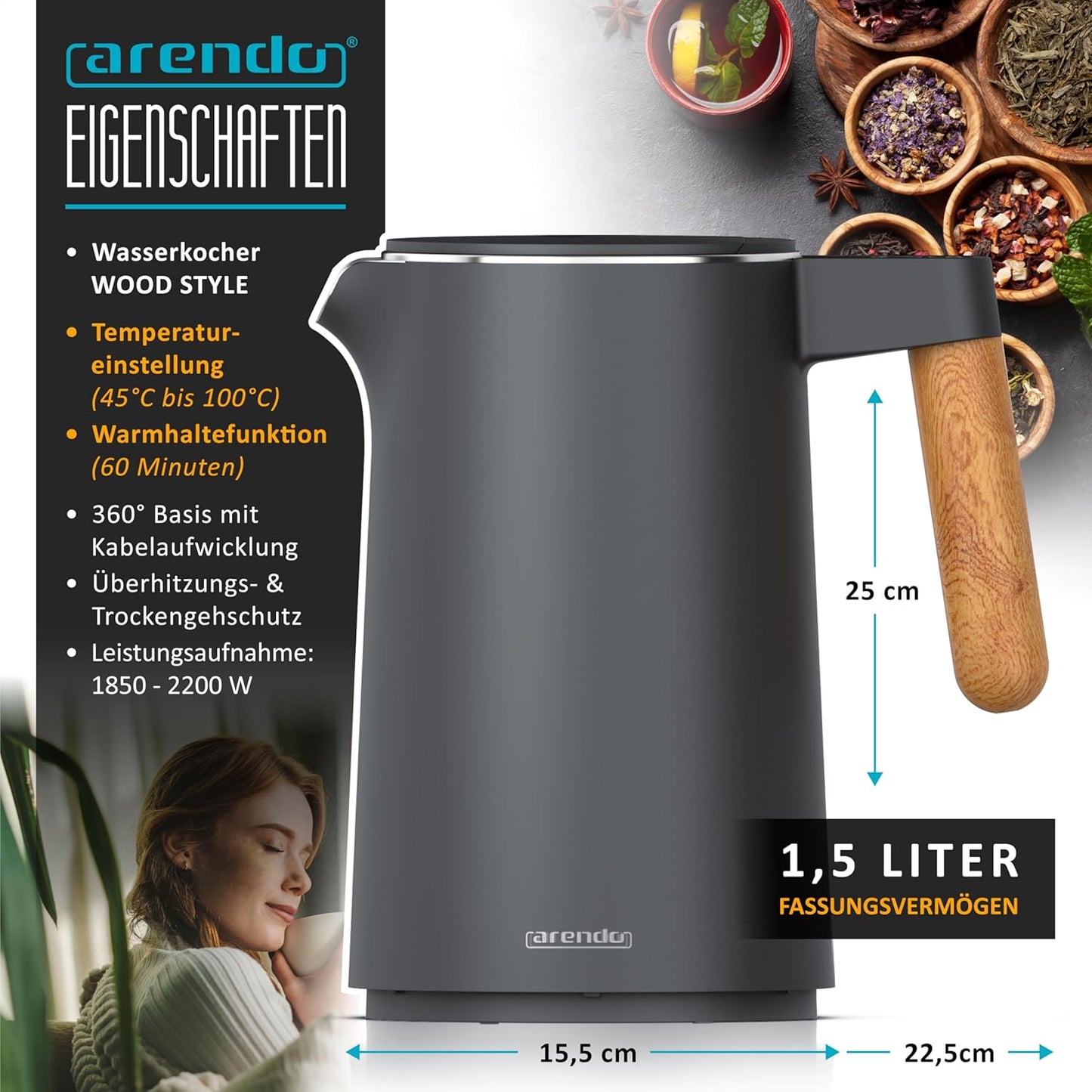 Wasserkocher-Toaster-Set, B: Set 2