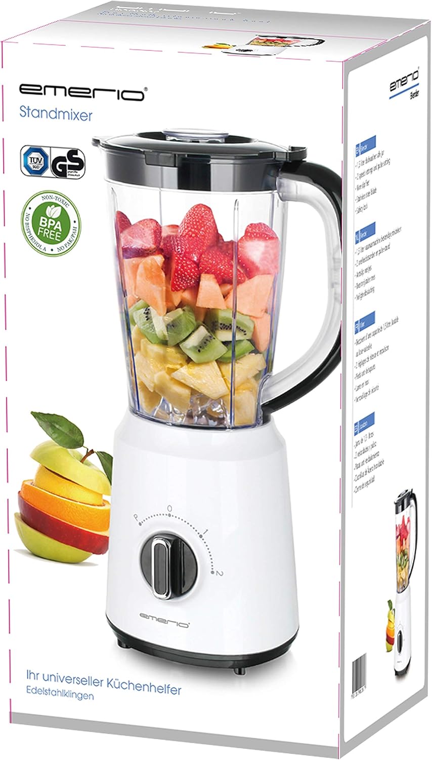 Standmixer mit Ice-Crush Funktion, Weiß