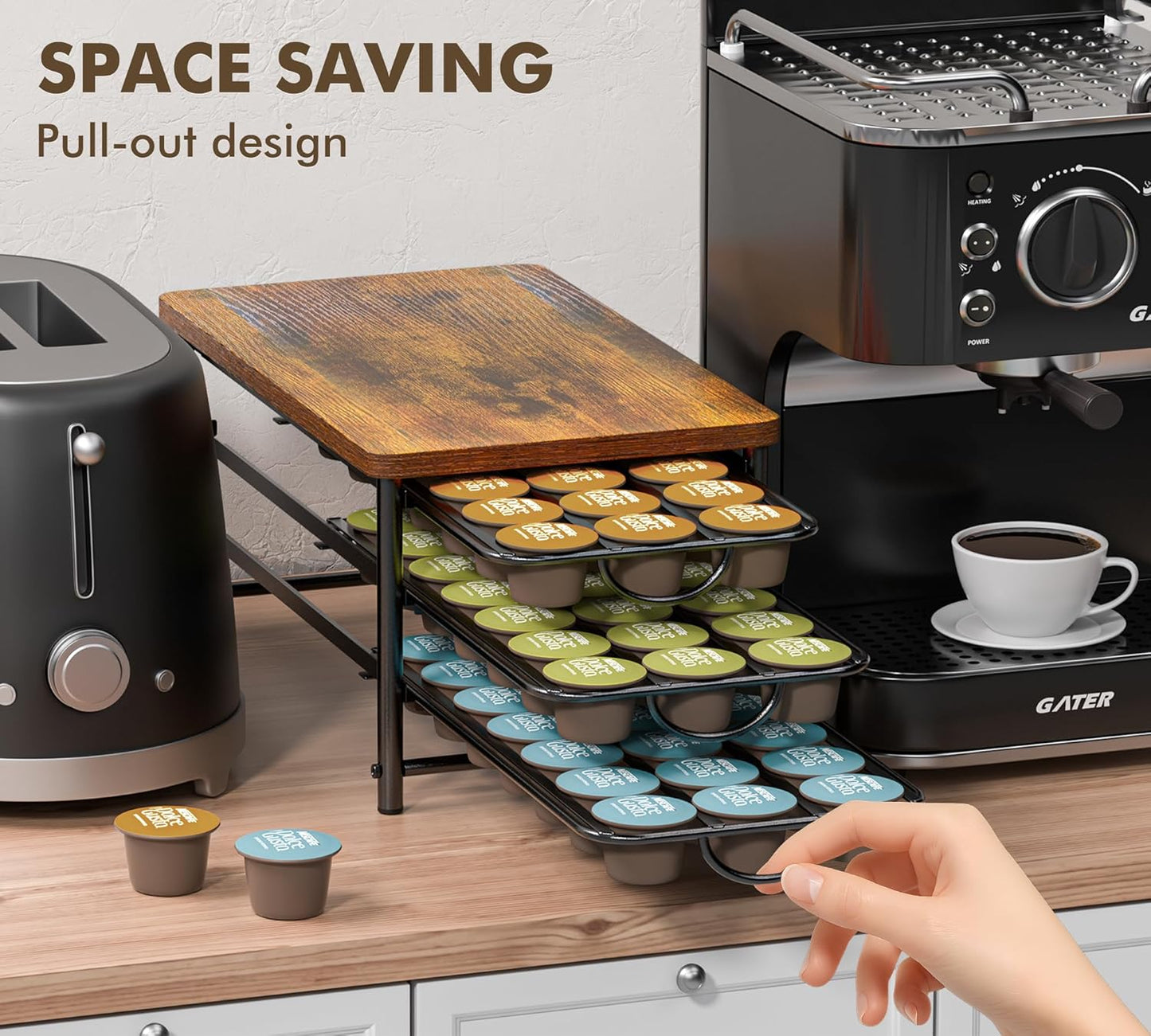 Kapselhalter für Dolce Gusto, für 45 Kapseln