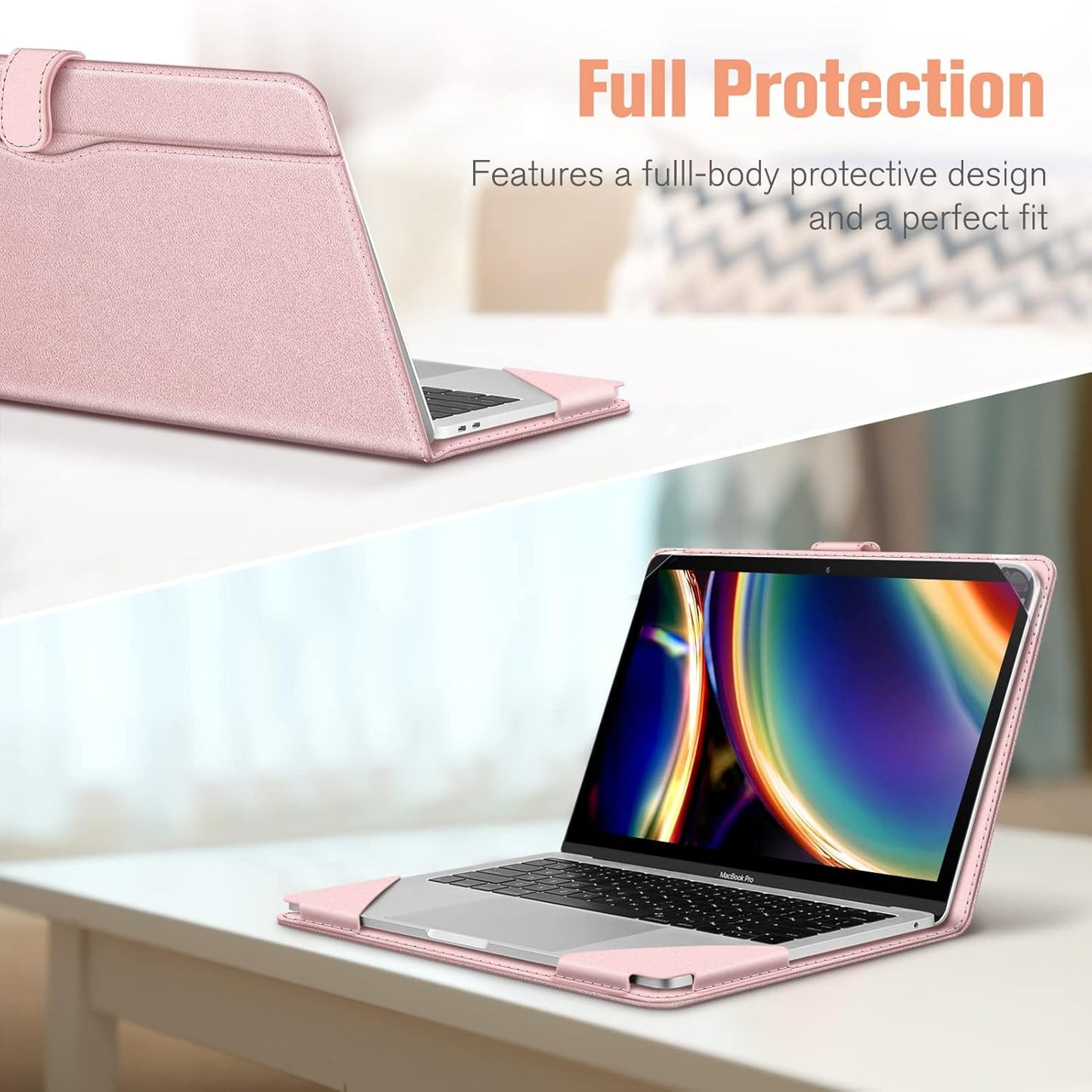 Laptop-Schutzhülle mit Dokumentschlitzen, *Roségold