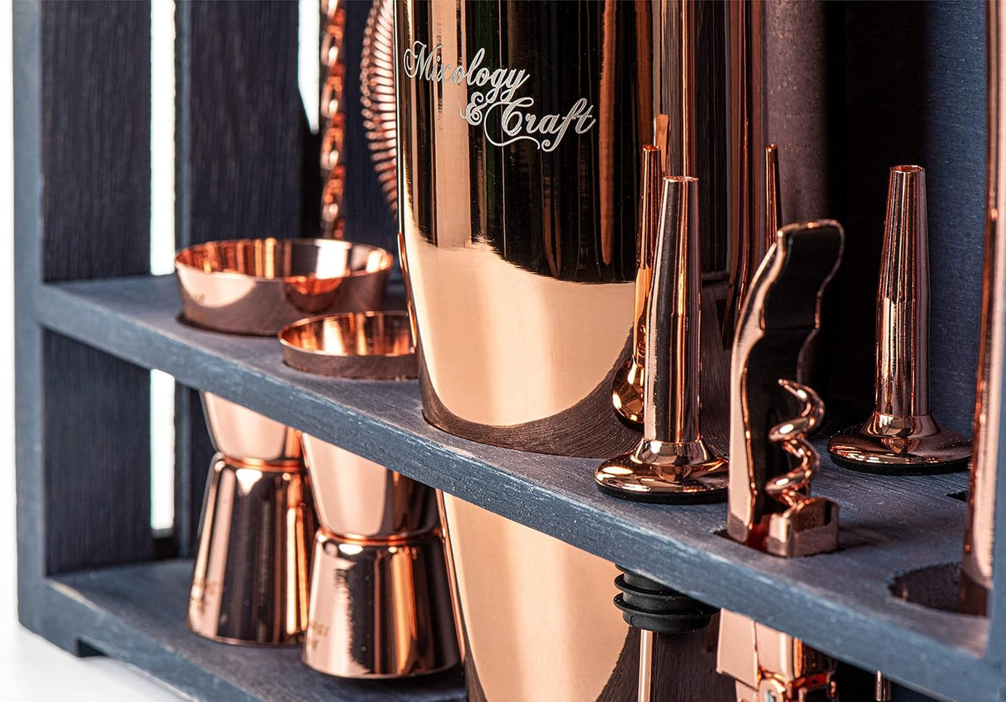 11-teiliges Cocktailshaker-Set, Kupfer