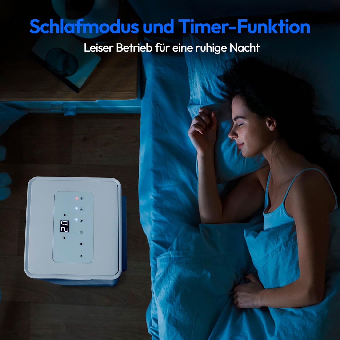 Mobile Klimaanlage mit Abluftschlauch, Fernbedienung | 7.000 BTU