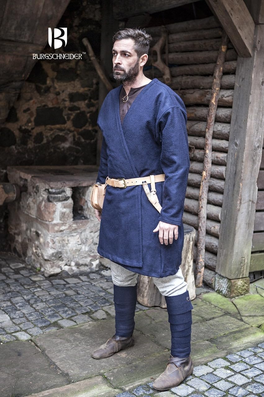 Wikinger Klappenrock Loki, Blau XL
