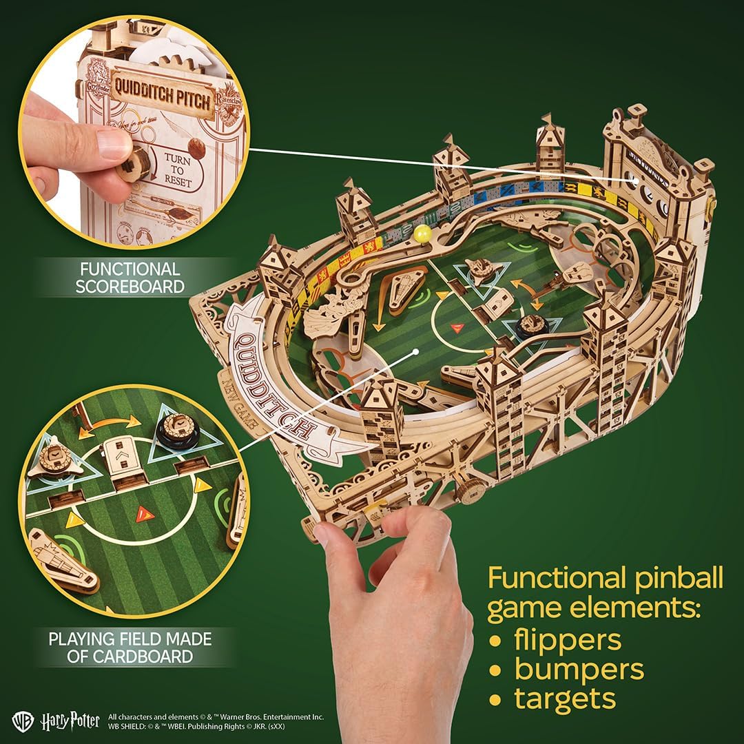 3D Holzpuzzle Quidditch Flipperautomat, Quidditch