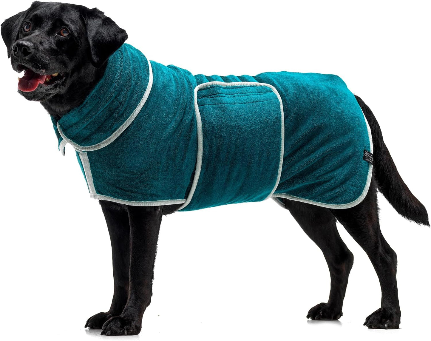 Hundebademantel, XL Teal