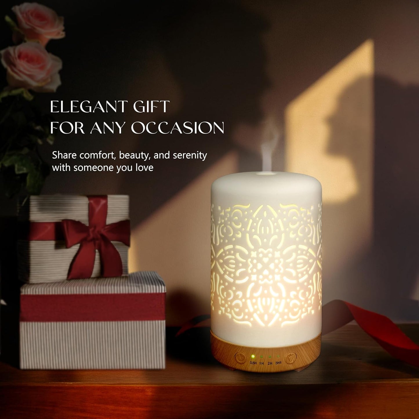 Aroma Diffuser, Keramik Weißer