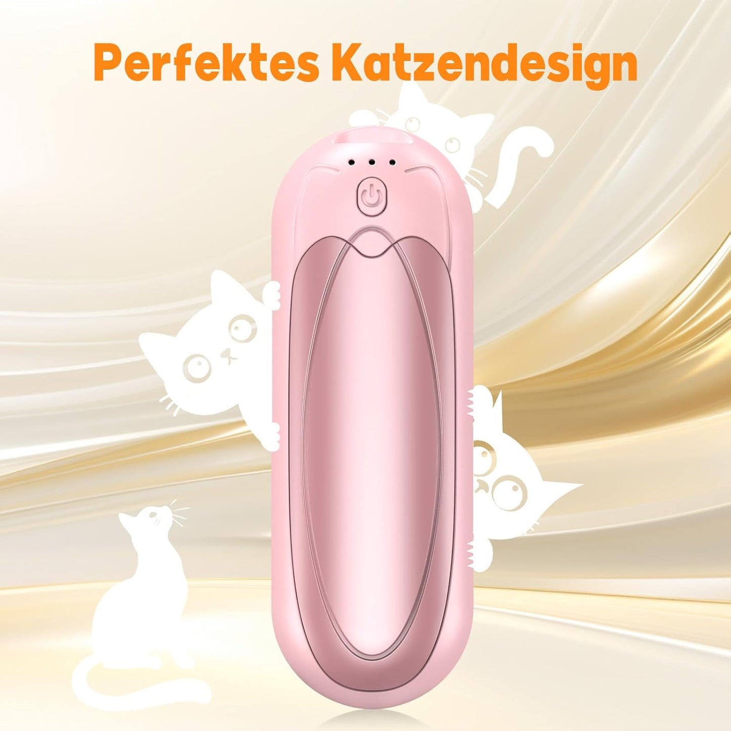 Wiederaufladbare Handwärmer, 4er-Set, 7000mAh, 4-Pack Rosa