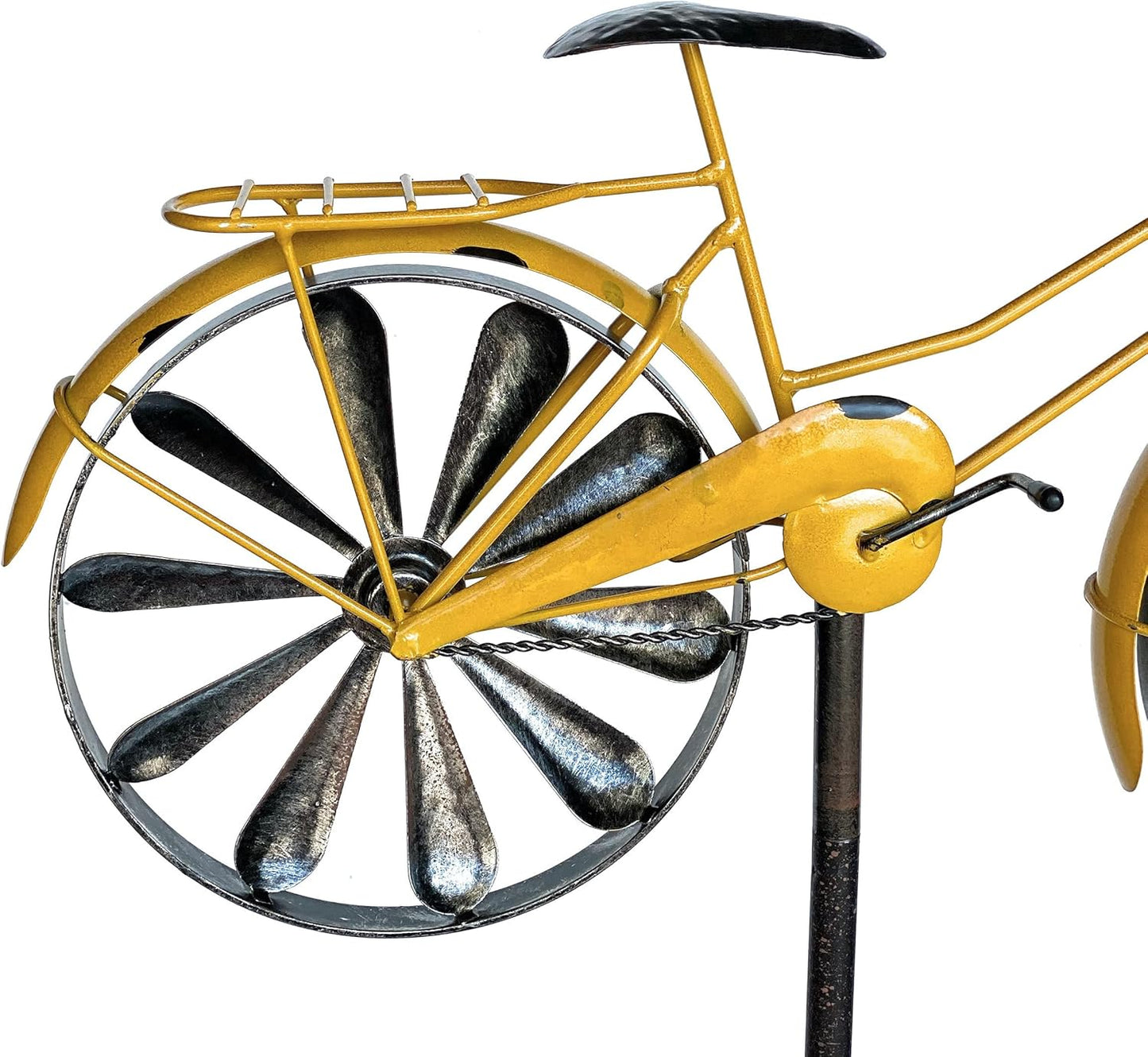 Gartenstecker Fahrrad XL mit Windspiel
