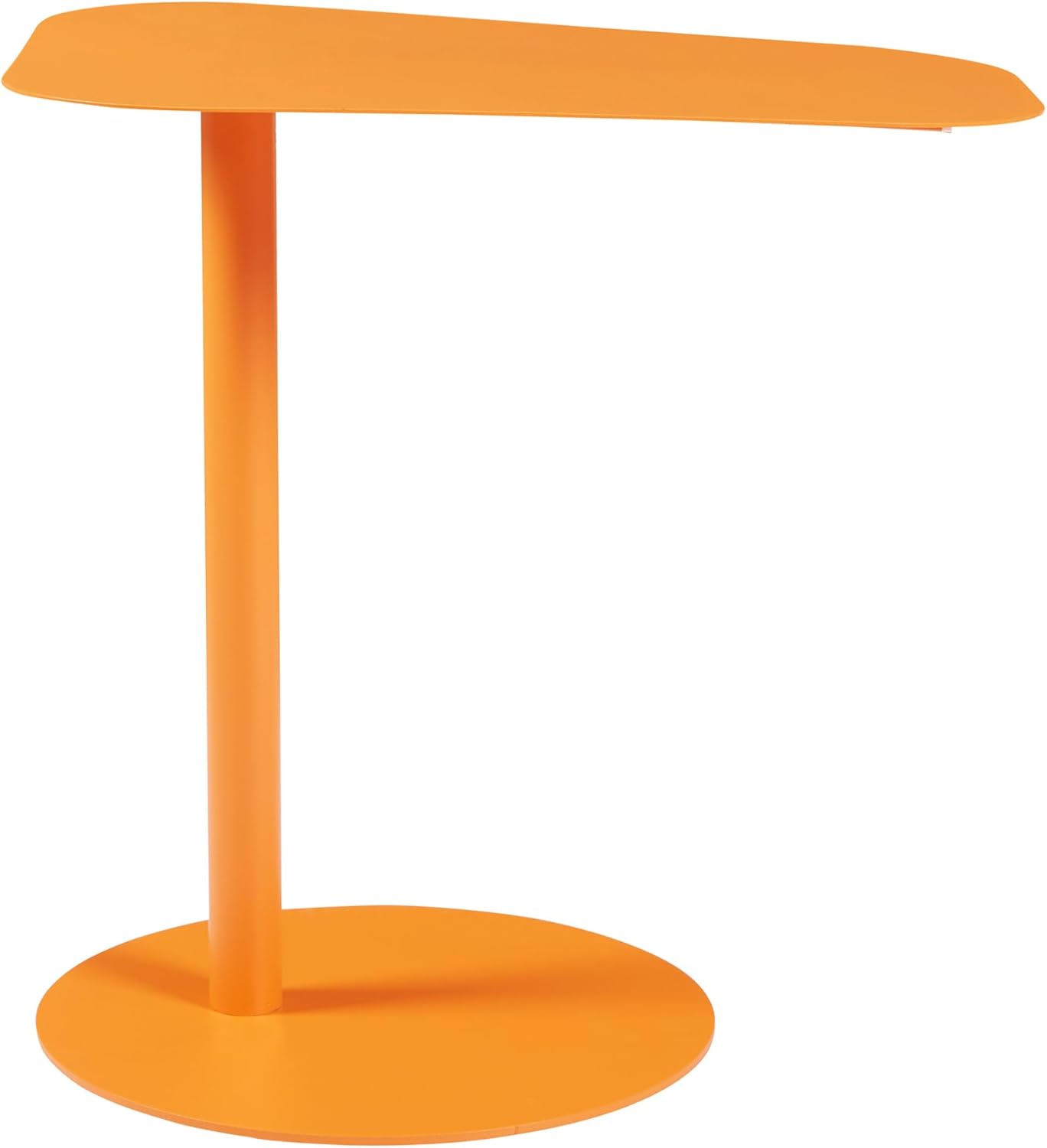 Beistelltisch Rechteckig für Wohnzimmer & Balkon, Orange Rechteckig