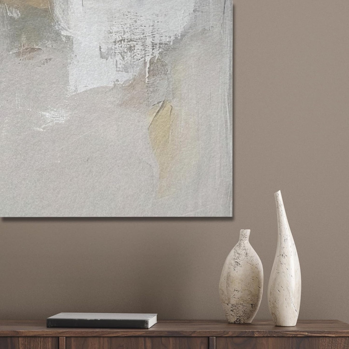 Filzbild Wall Art, 70x100 cm, 70L x 100B cm Farbpalette - Pinselstriche