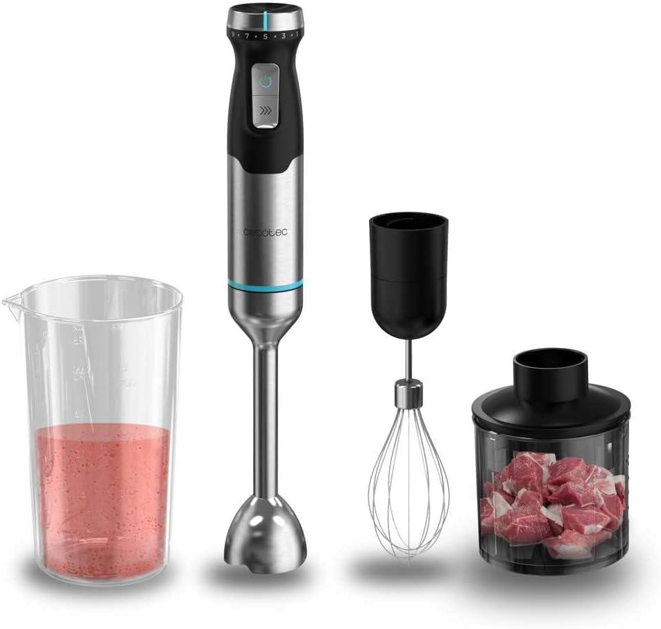 Stabmixer Power Pulsar, Edelstahl 3 Zubehörteile