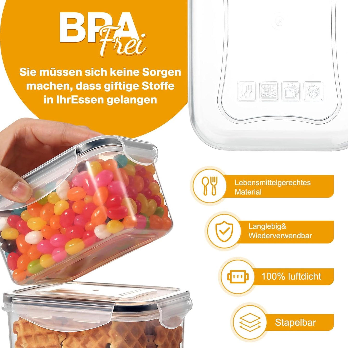 24er-Set Vorratsdosen, YH1310-24PCS