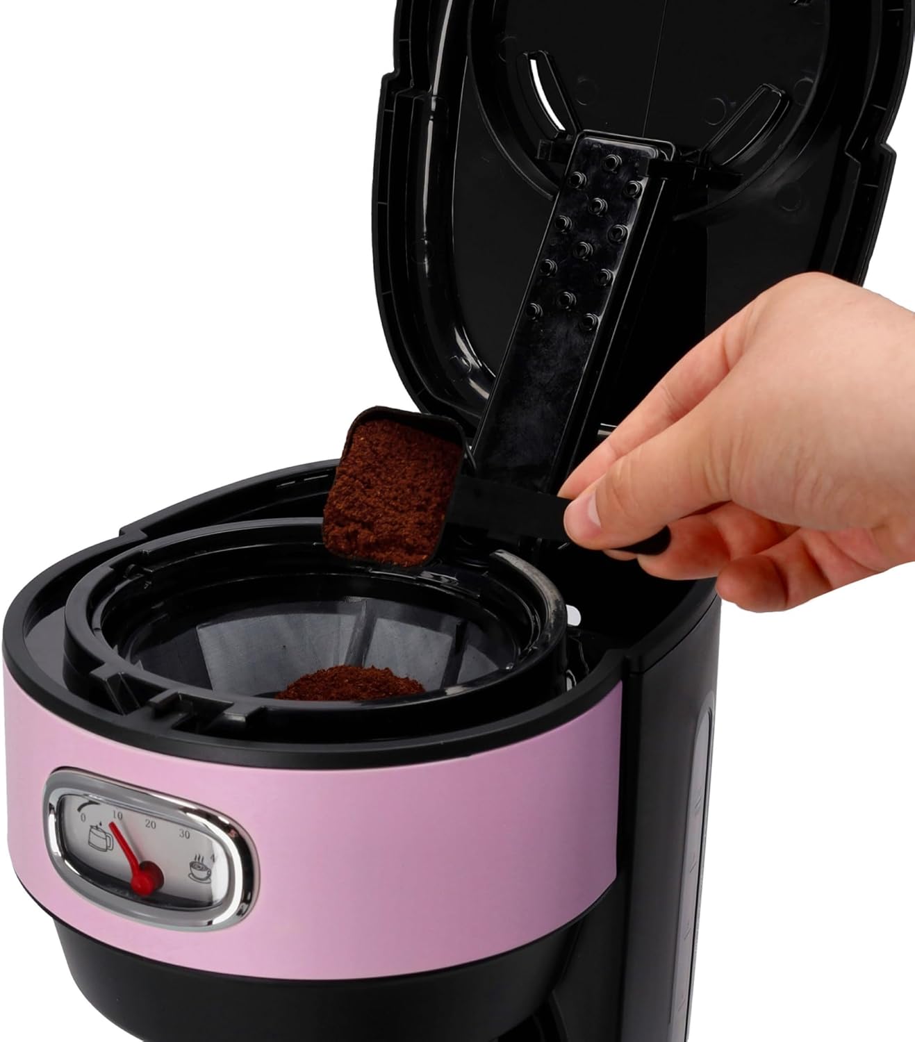 Retro-Kaffeemaschine, Pink