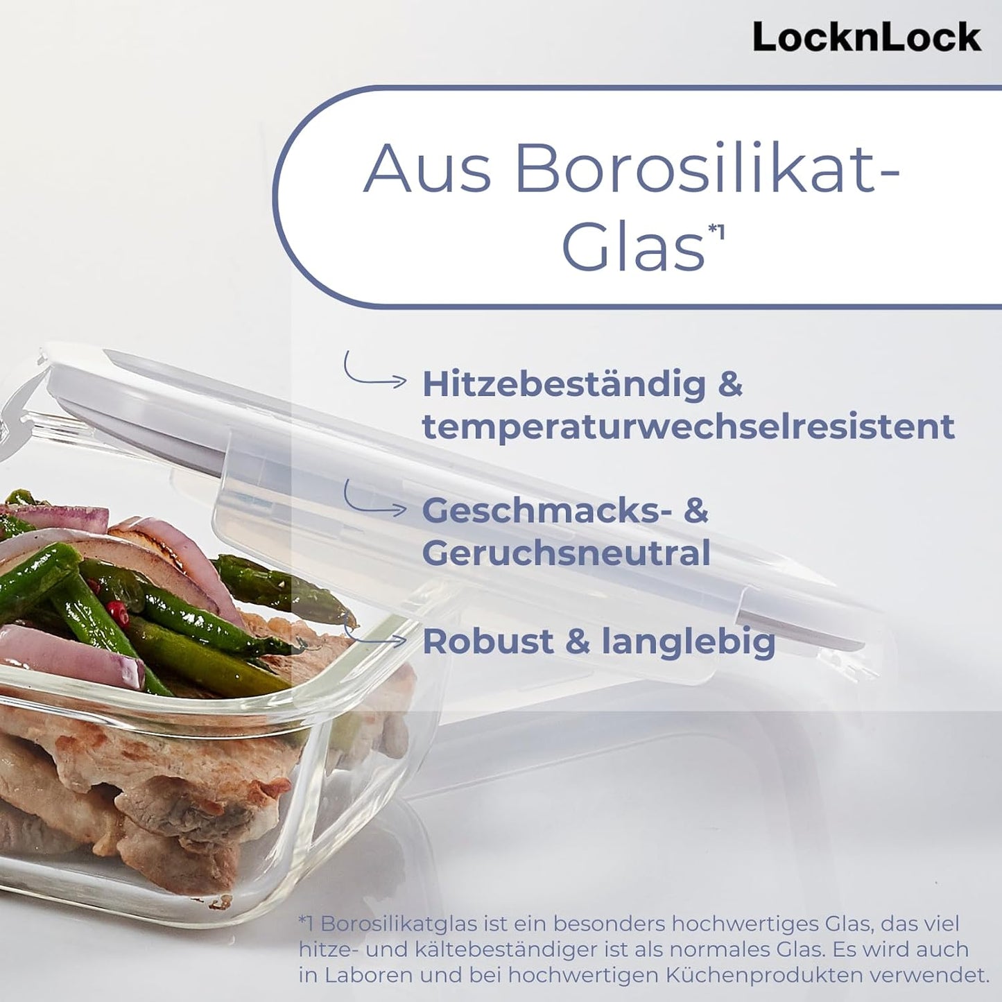 Ofenfeste Frischhaltedose, 3,6 L Rechteckig