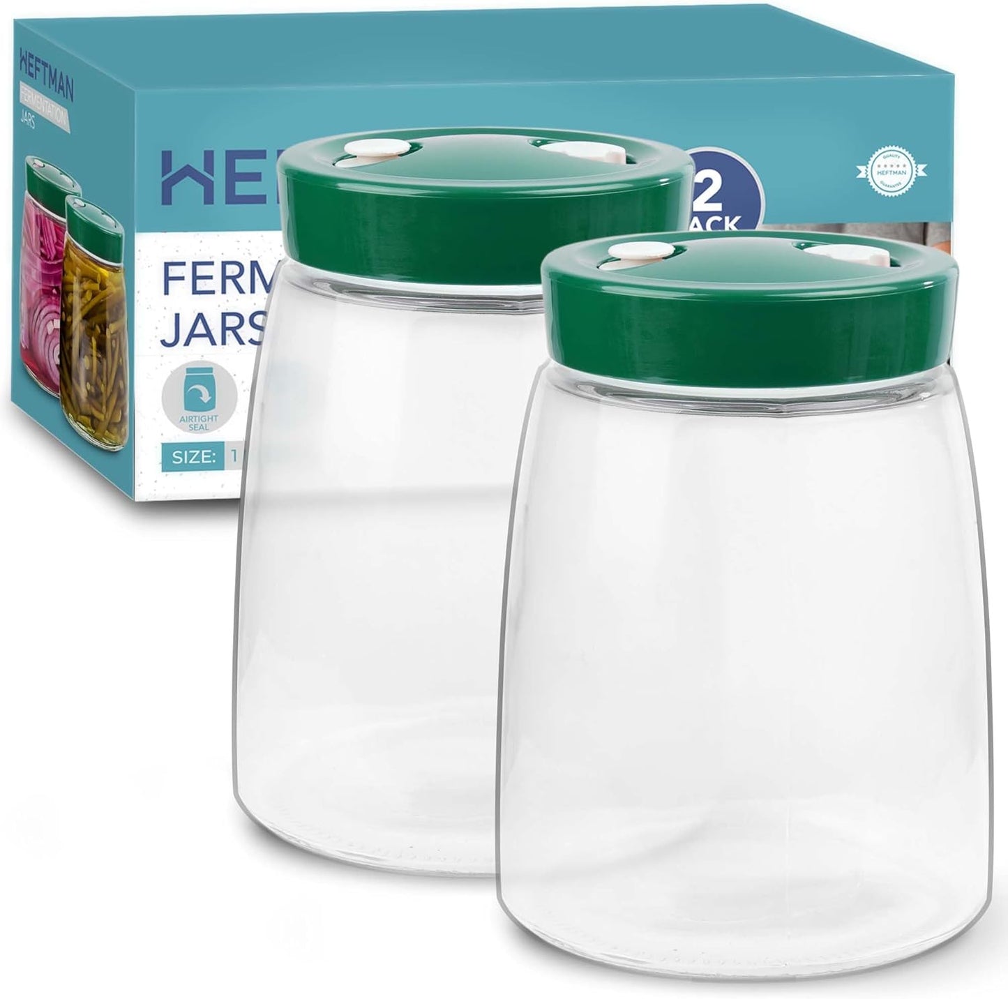2er-Set Fermentierglas mit Entlüftungsventil