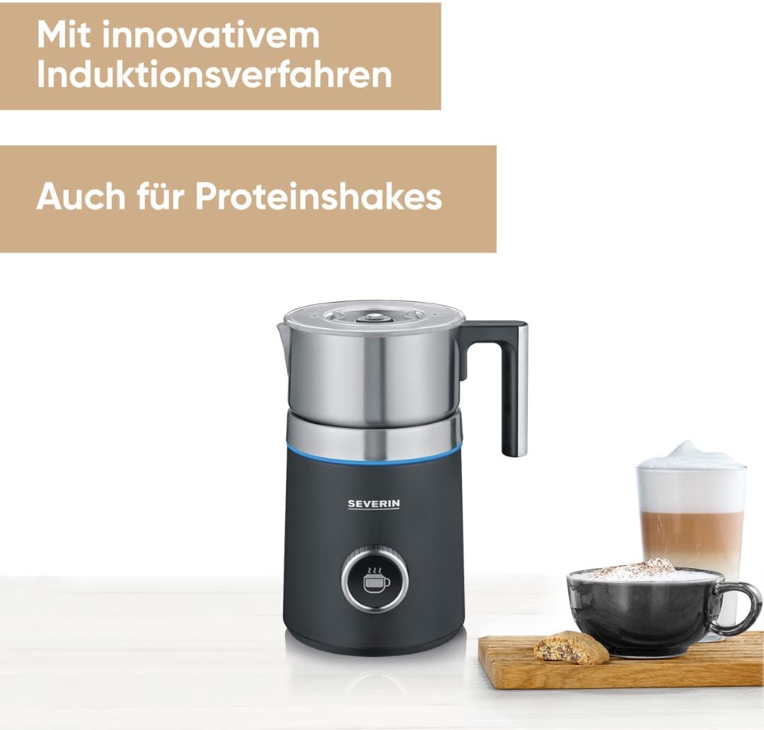 Spuma 700 Plus, Milchaufschäumer, 700 ml + OLED-Display Schwarz