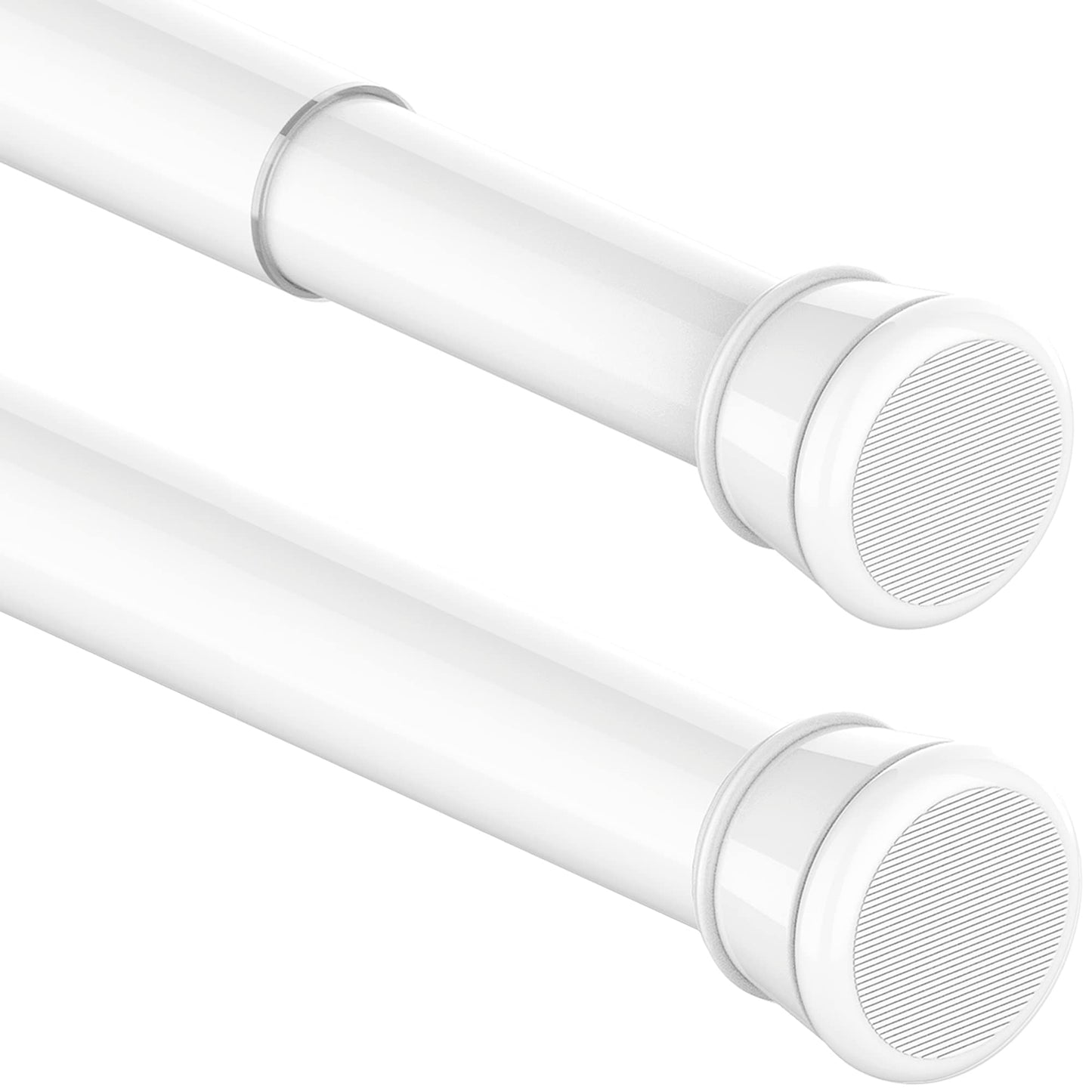 Ausziehbare Gardinen- und Duschstange ohne Bohren, Weiss 66-90CM(1Stück)