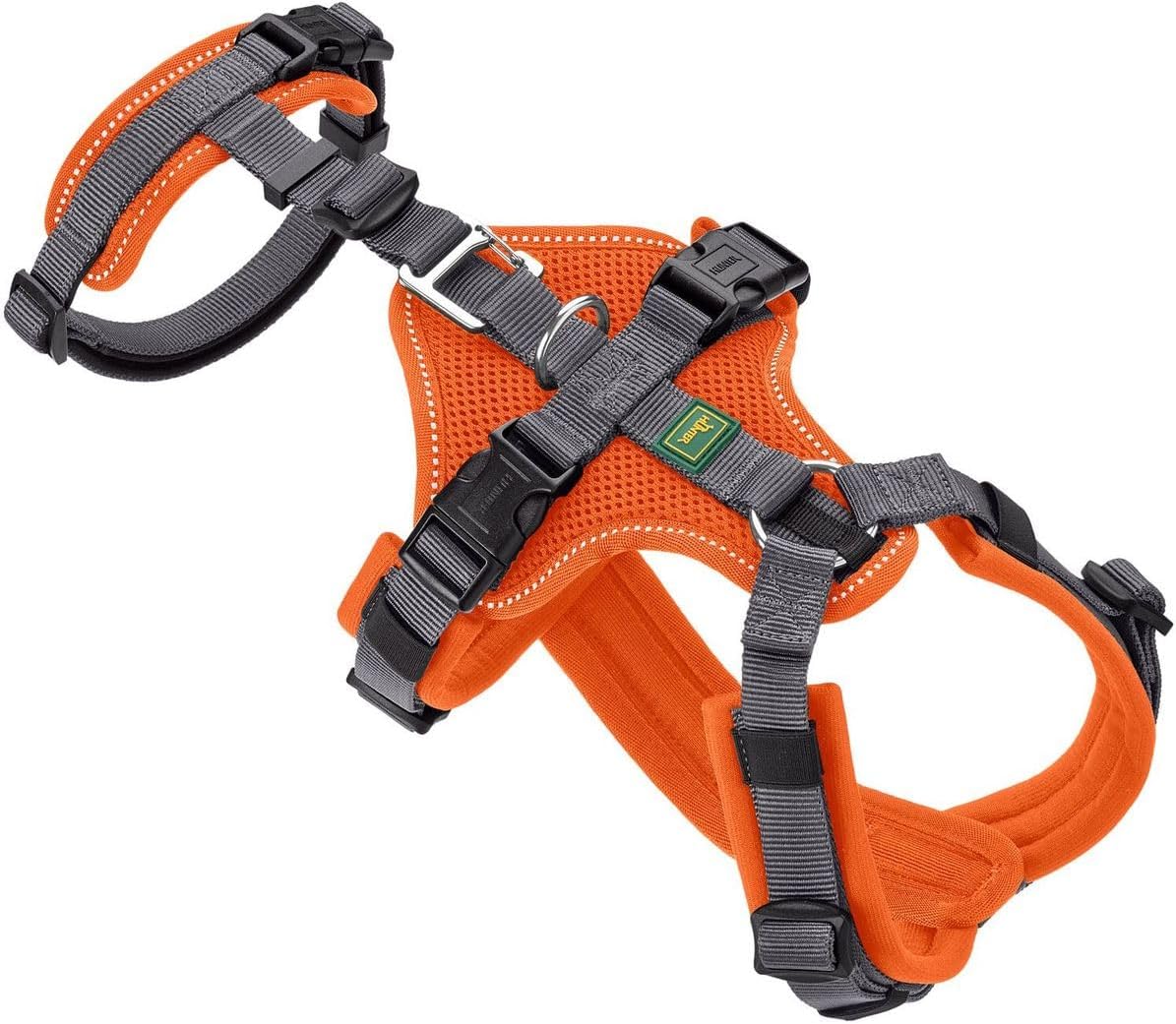 Sicherheitsgeschirr Maldon, S-M orange/grau