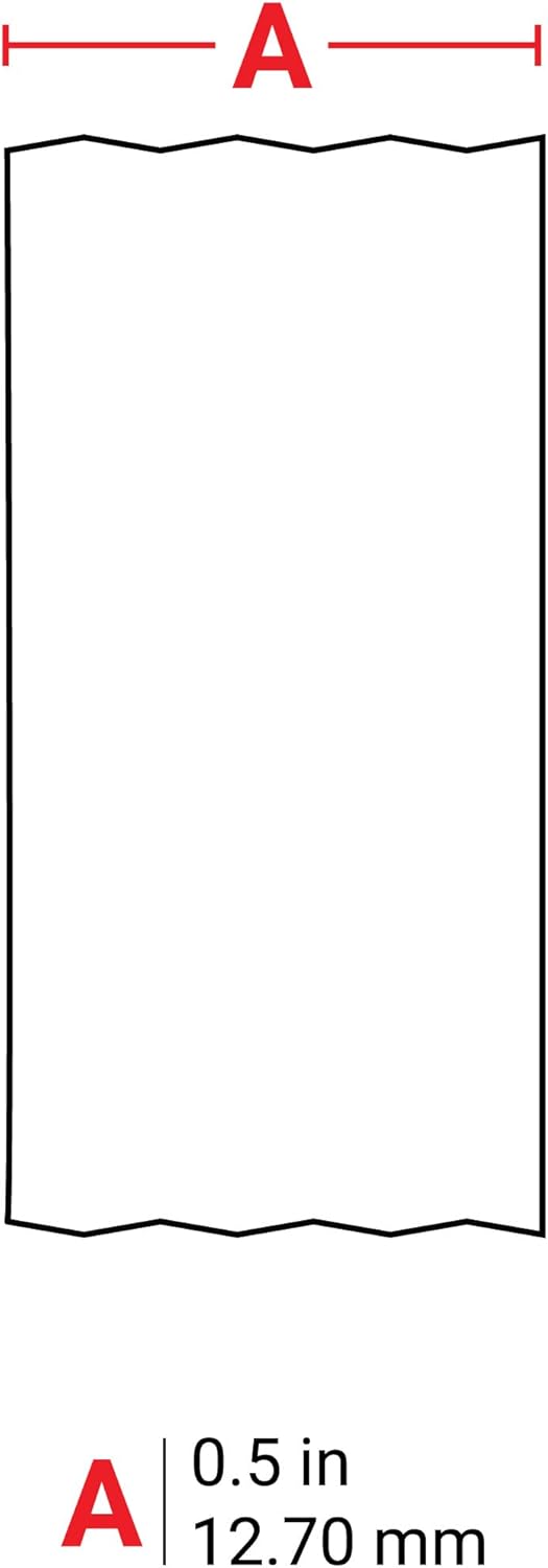 Vinyl-Etikettenband für Etikettendrucker M211 & M210, Etikett Vinyl - Weiss auf Schwarz, 12.70 mm x 6.40 m Labor & Sicherheit und Anlage