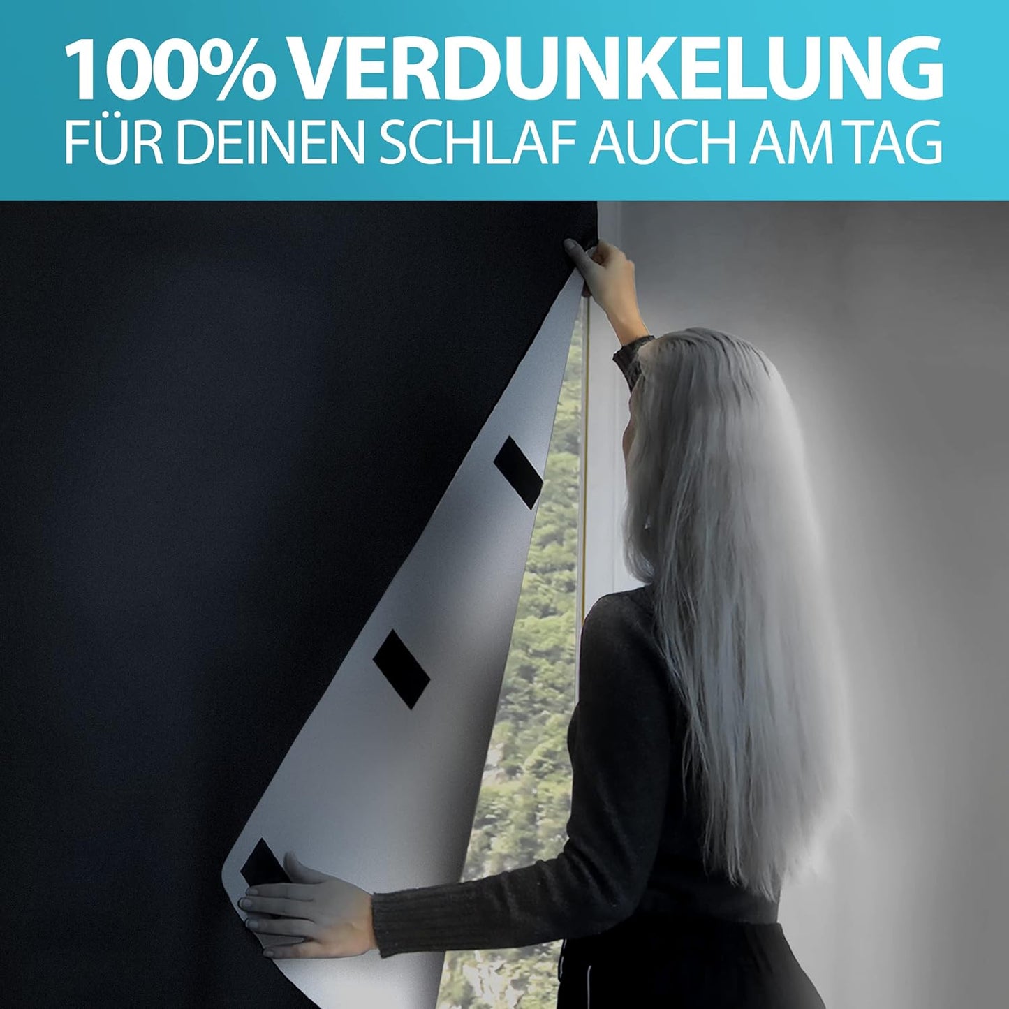 Sonnenschutz Verdunkelungsfolie für Fenster, 1