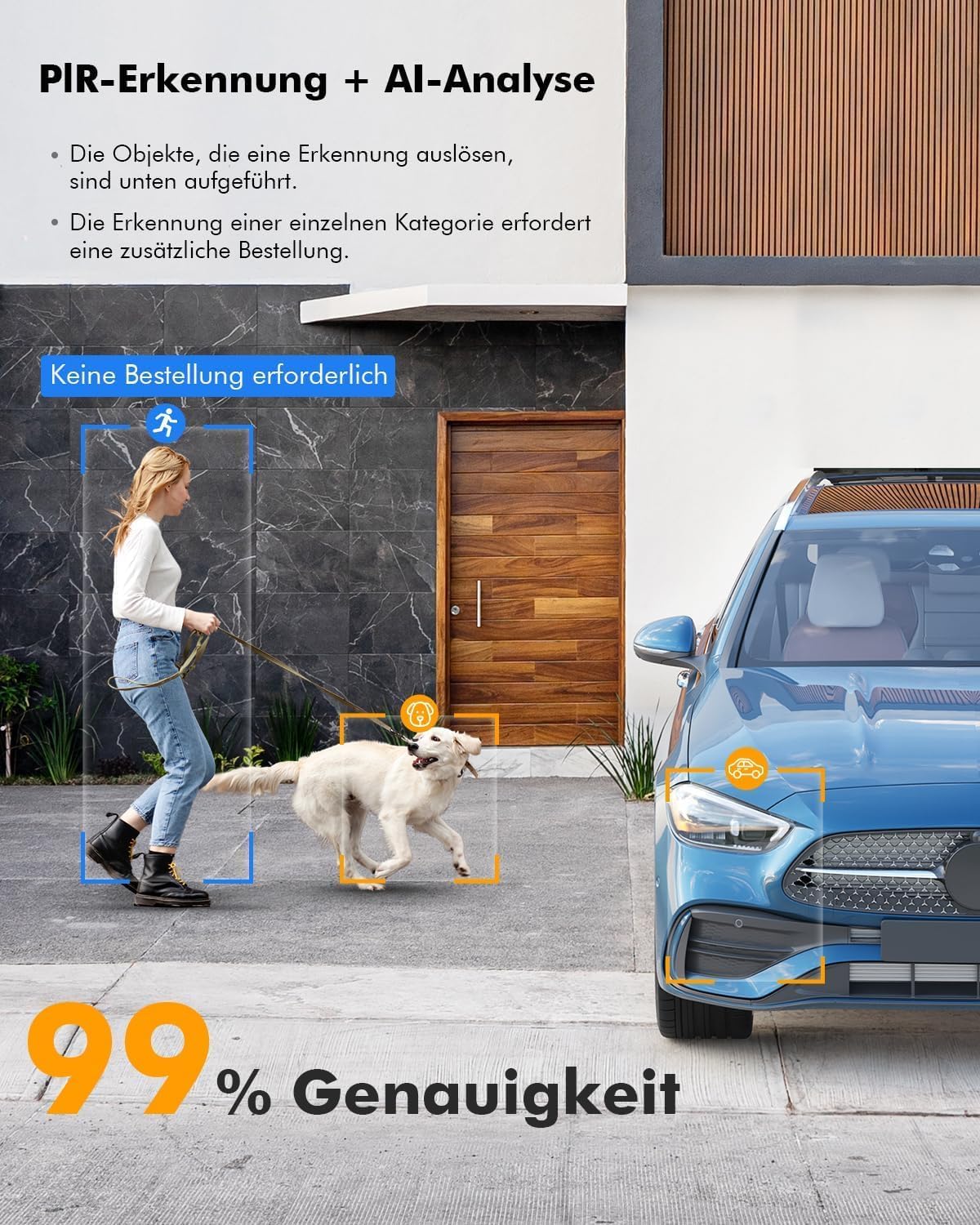 2K Solar-Überwachungskamera, Hellgrau 1