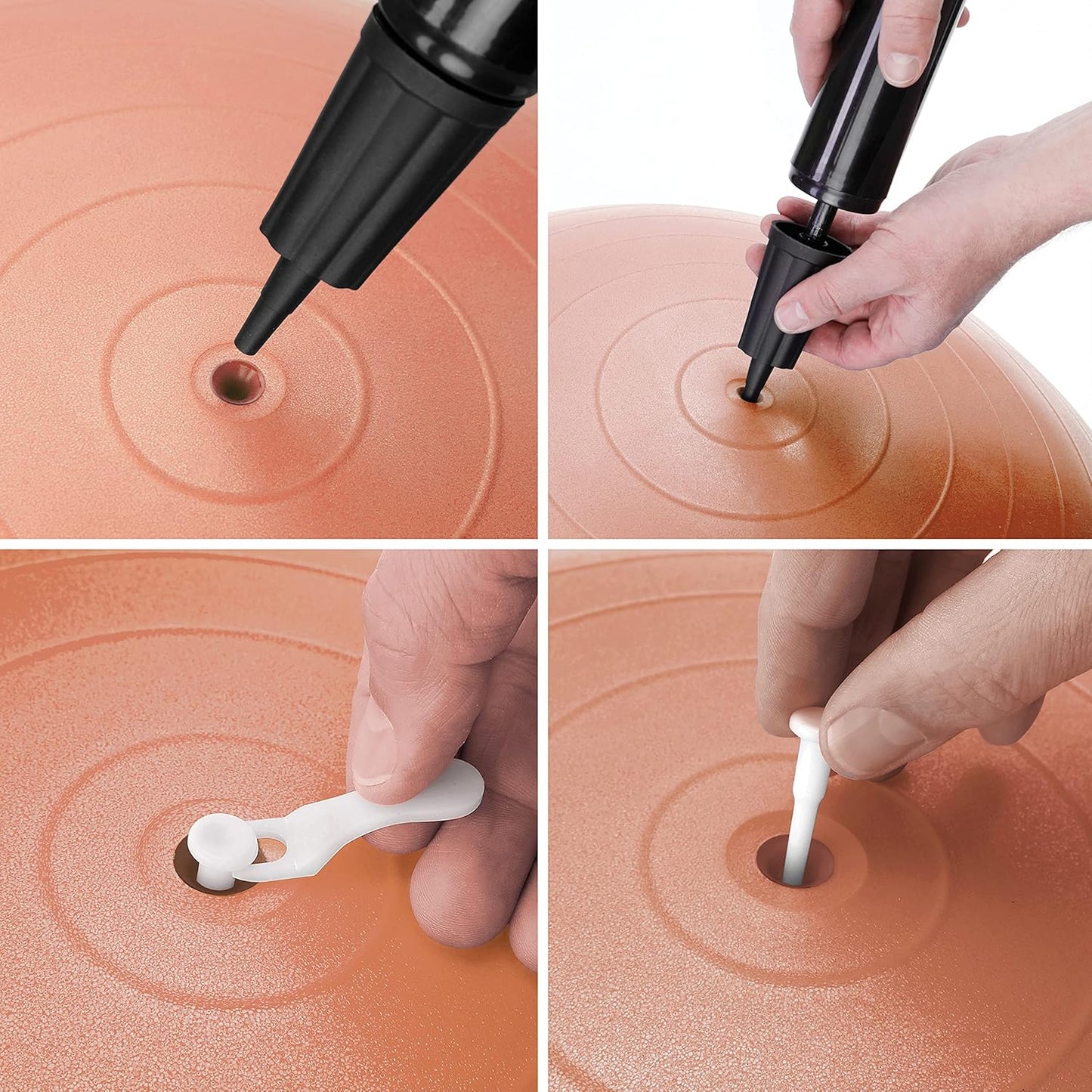 Gymnastikball Sitzball mit Pumpe und E-Book (85 cm), New Rose Gold 85 cm (für Körpergröße ab 186cm)