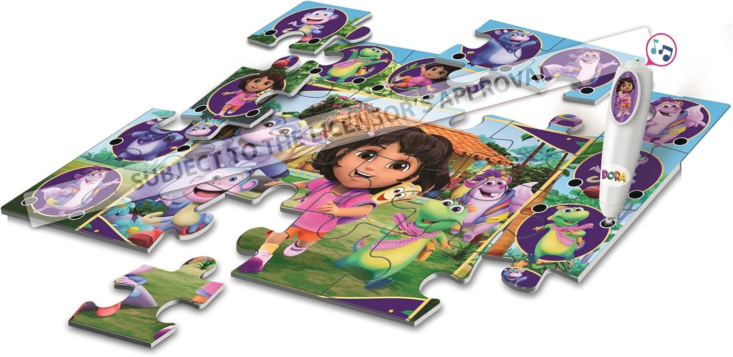 Interaktives Quiz-Bodenpuzzle für Kinder (24 Teile)