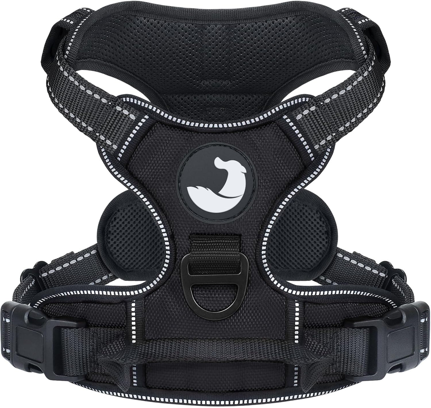 Reflektierendes Hundegeschirr, M (1er Pack) / Schwarz