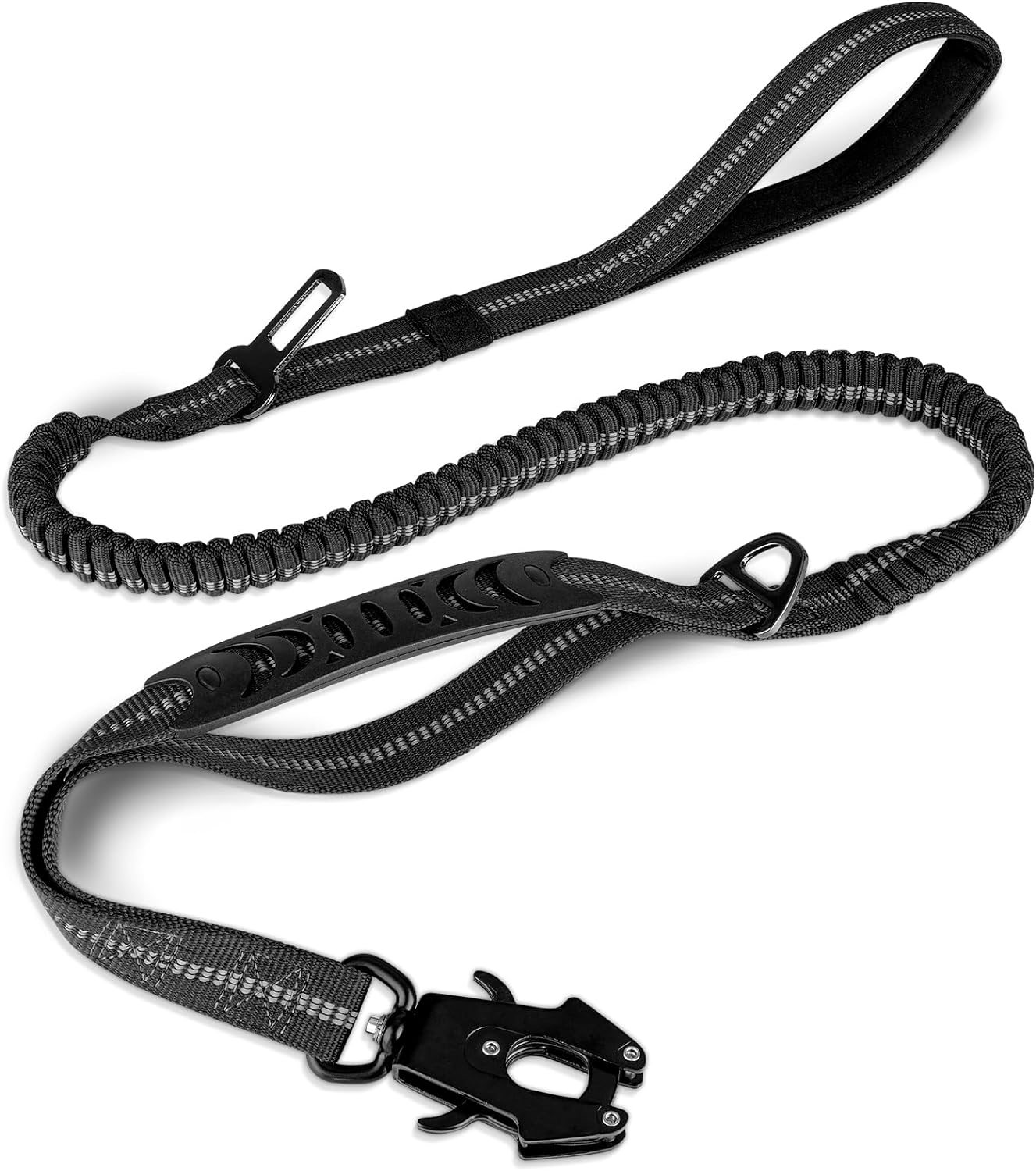 ‎J-A36004-BLA Taktische Hundeleine, 1.2m-1.8m Schwarz