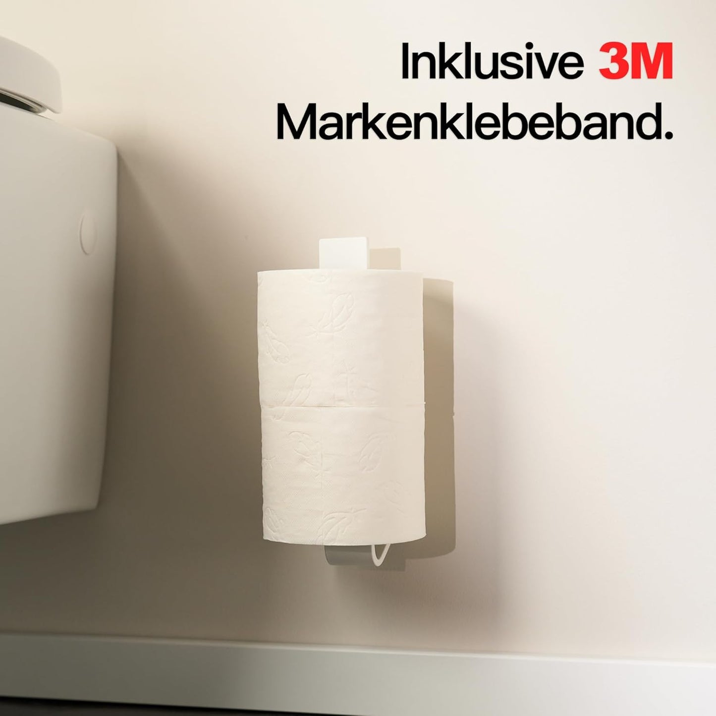 Selbstklebender Ersatzrollenhalter, Matt Weiss