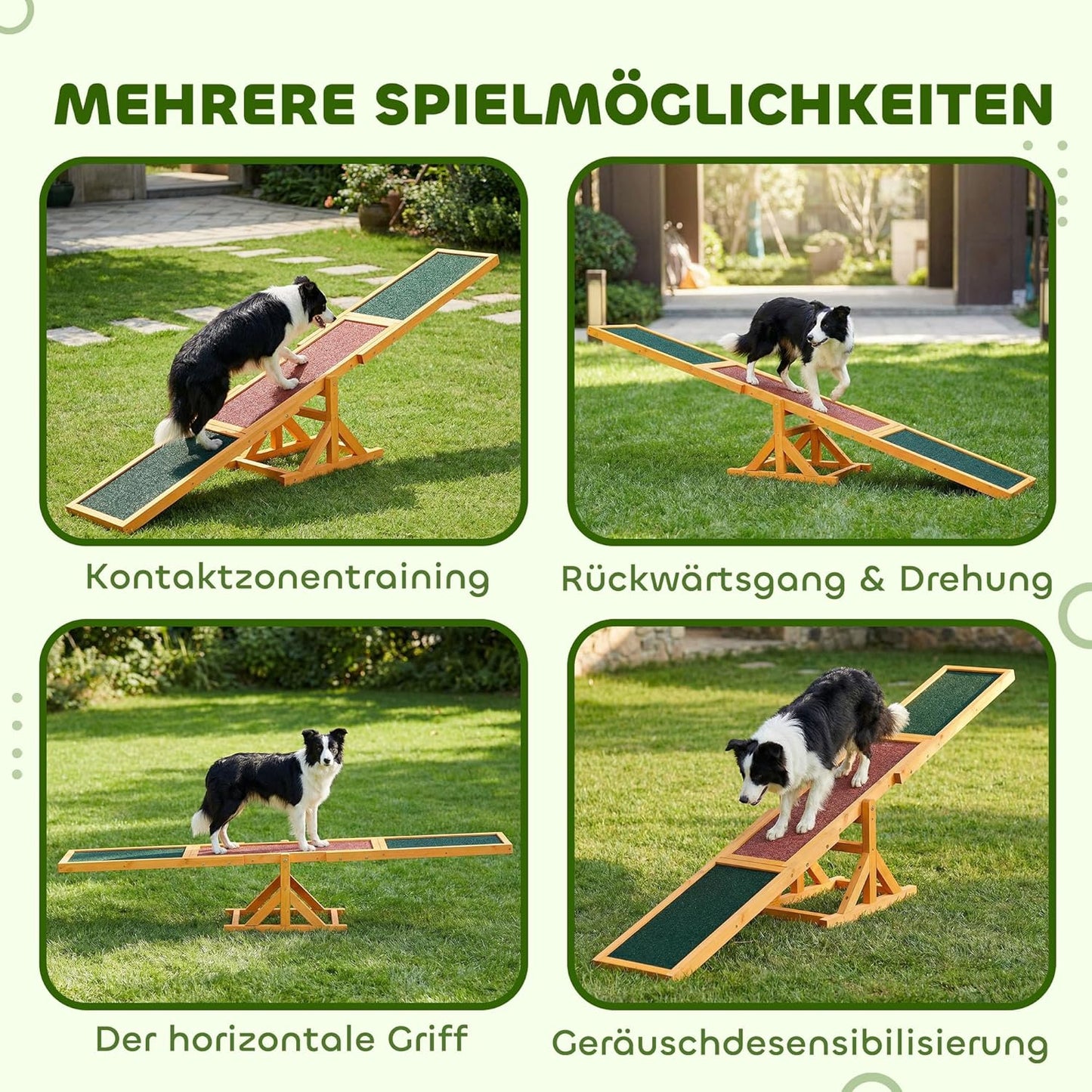 Hundewippe für Einsteiger, Naturholz